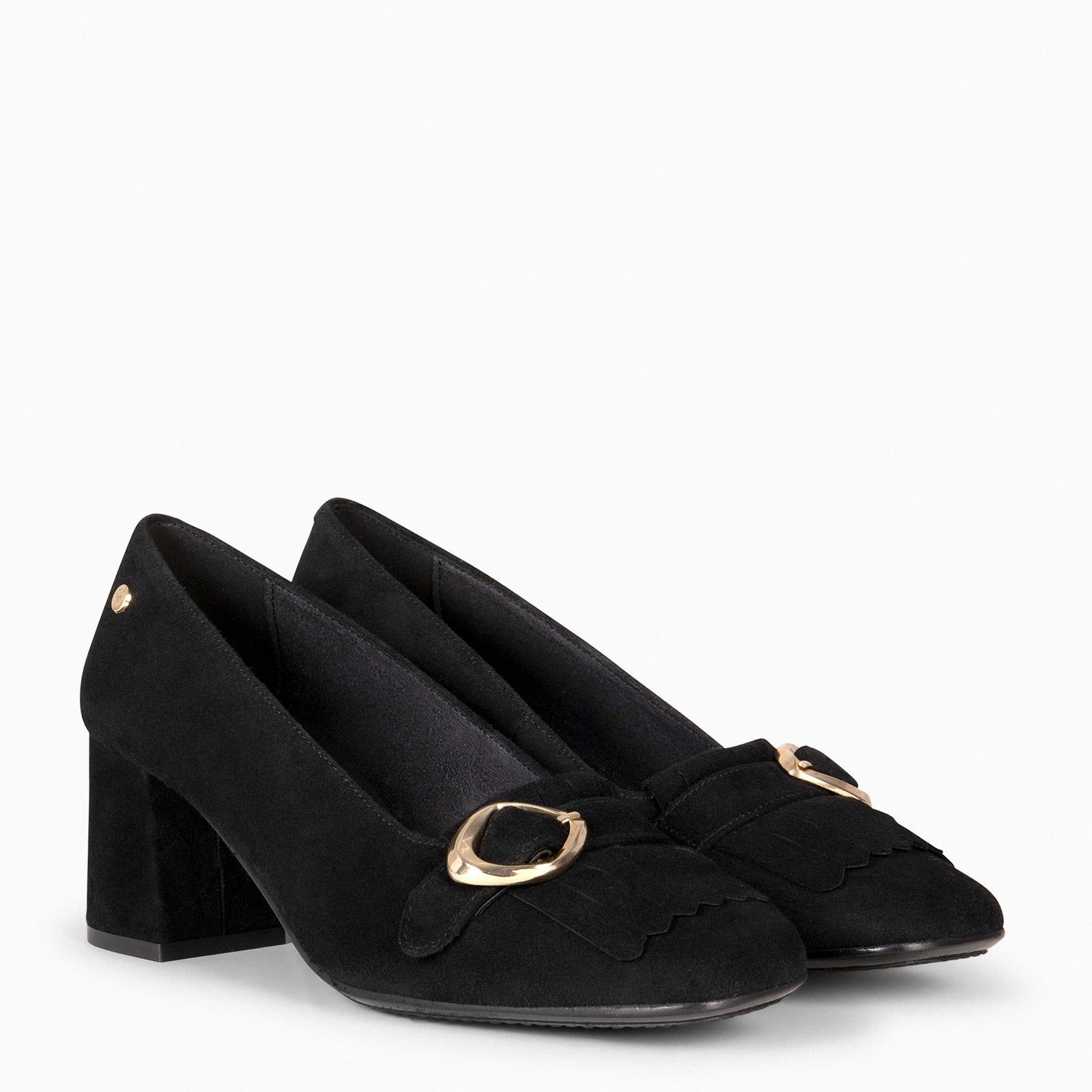SISSI – Mocasines de tacón ancho NEGRO - miMaO ®
