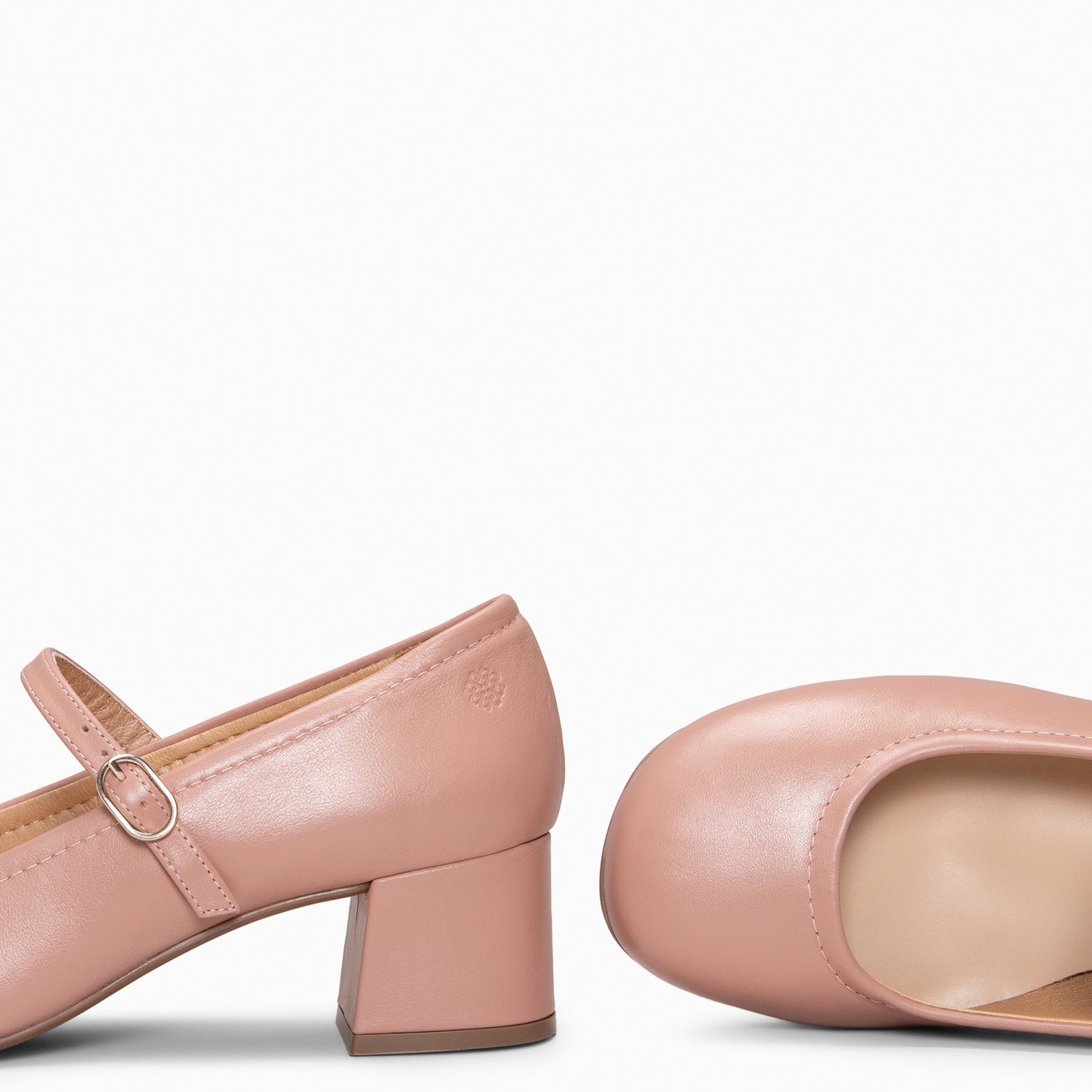ROSALÍA - MERCEDITAS DE TACÓN ESTILO BARESOFT NUDE - miMaO ®