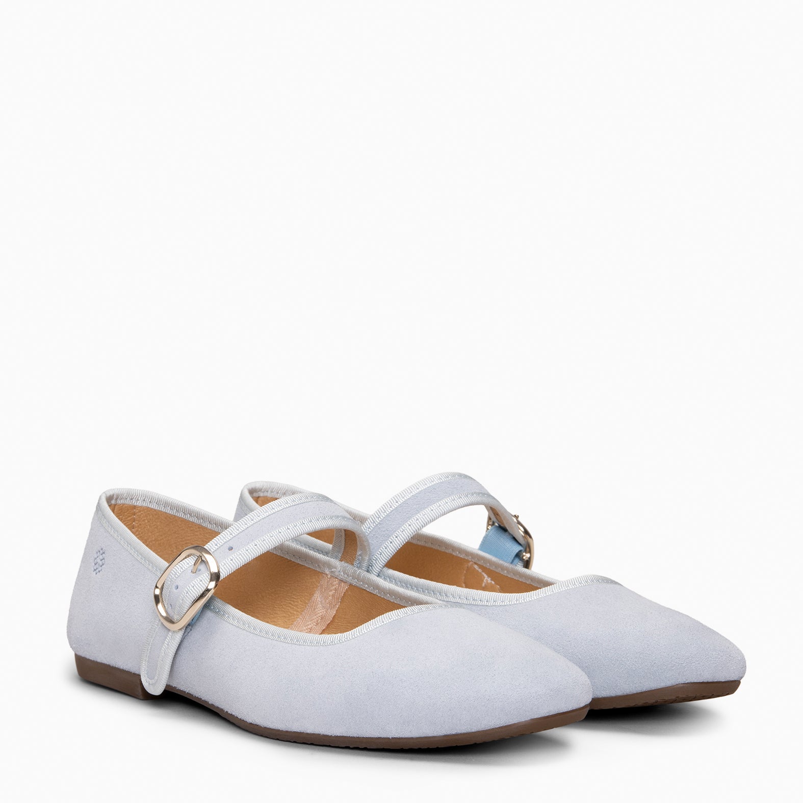 CLARA - Mercedita con puntera cuadrada AZUL - miMaO ®