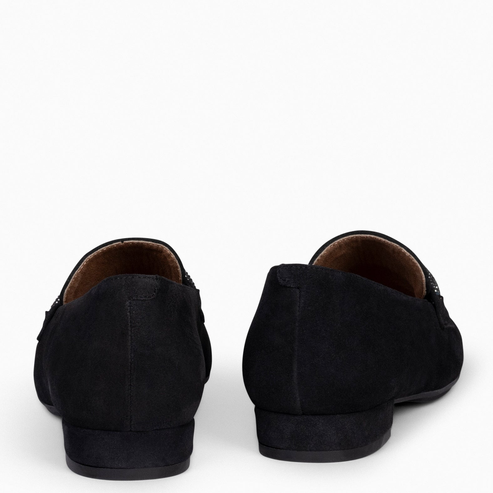 SLIPPERS BRIGHT -BLACK moccasins