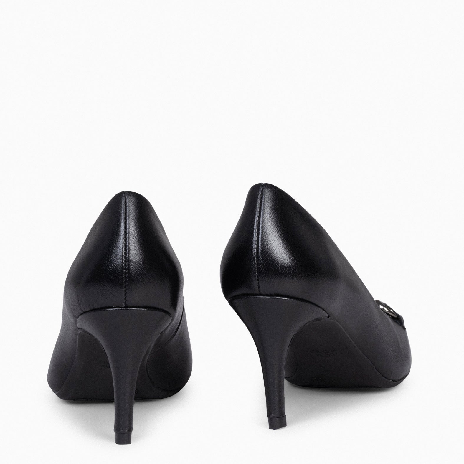 STILETTO ELEGANCE - Chaussures à talon aiguille avec détail métallique NOIR