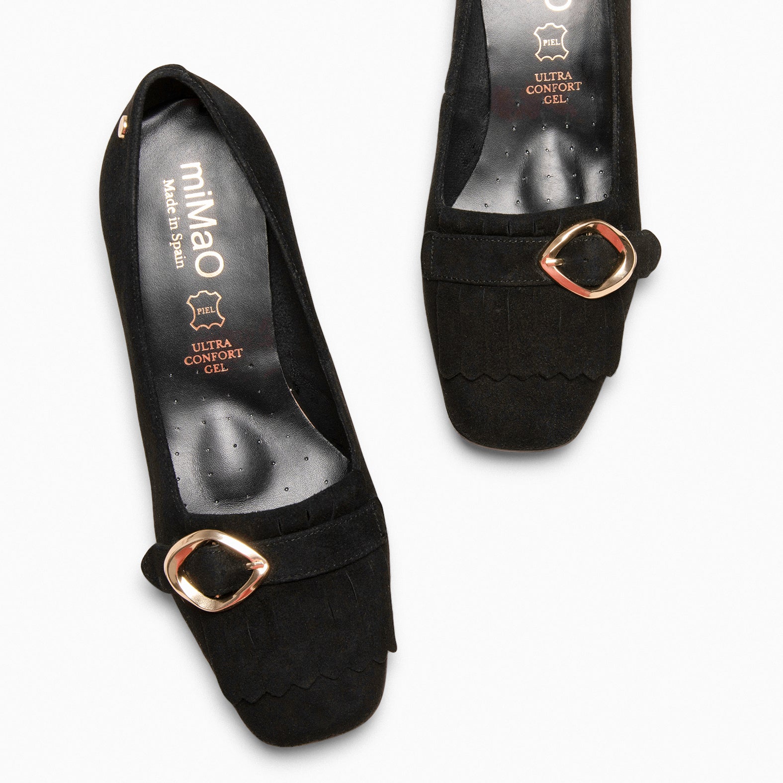 SISSI – Mocasines de tacón ancho NEGRO - miMaO ®