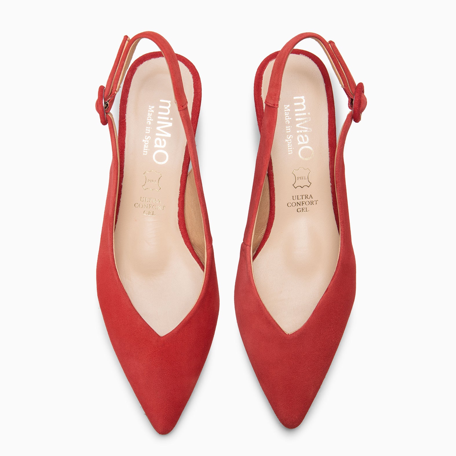 CARMEN – Zapatos de Tacón acampanado ROJO - miMaO ®