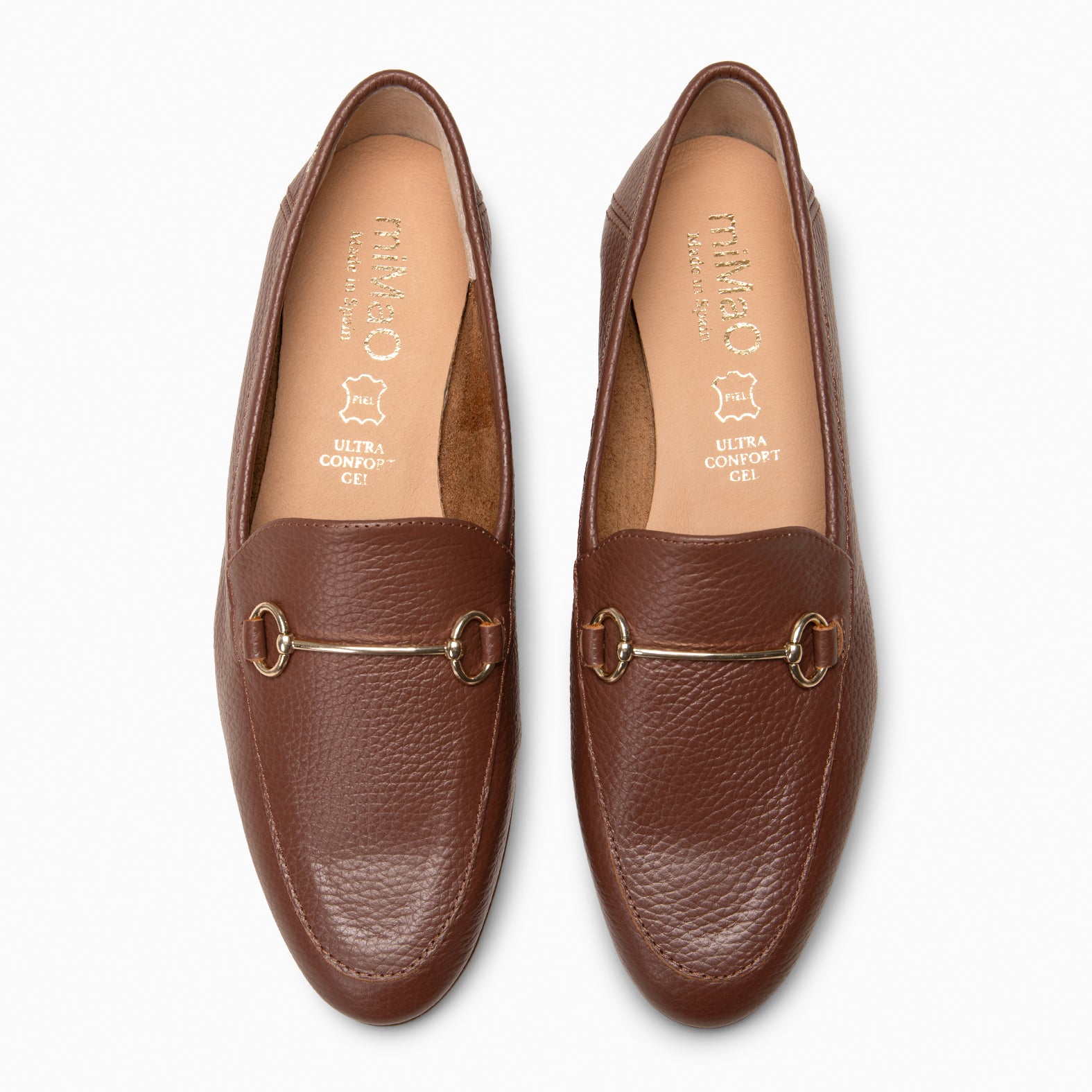 STYLE – Mocasines planos con adorno metalizado MARRÓN - miMaO ®