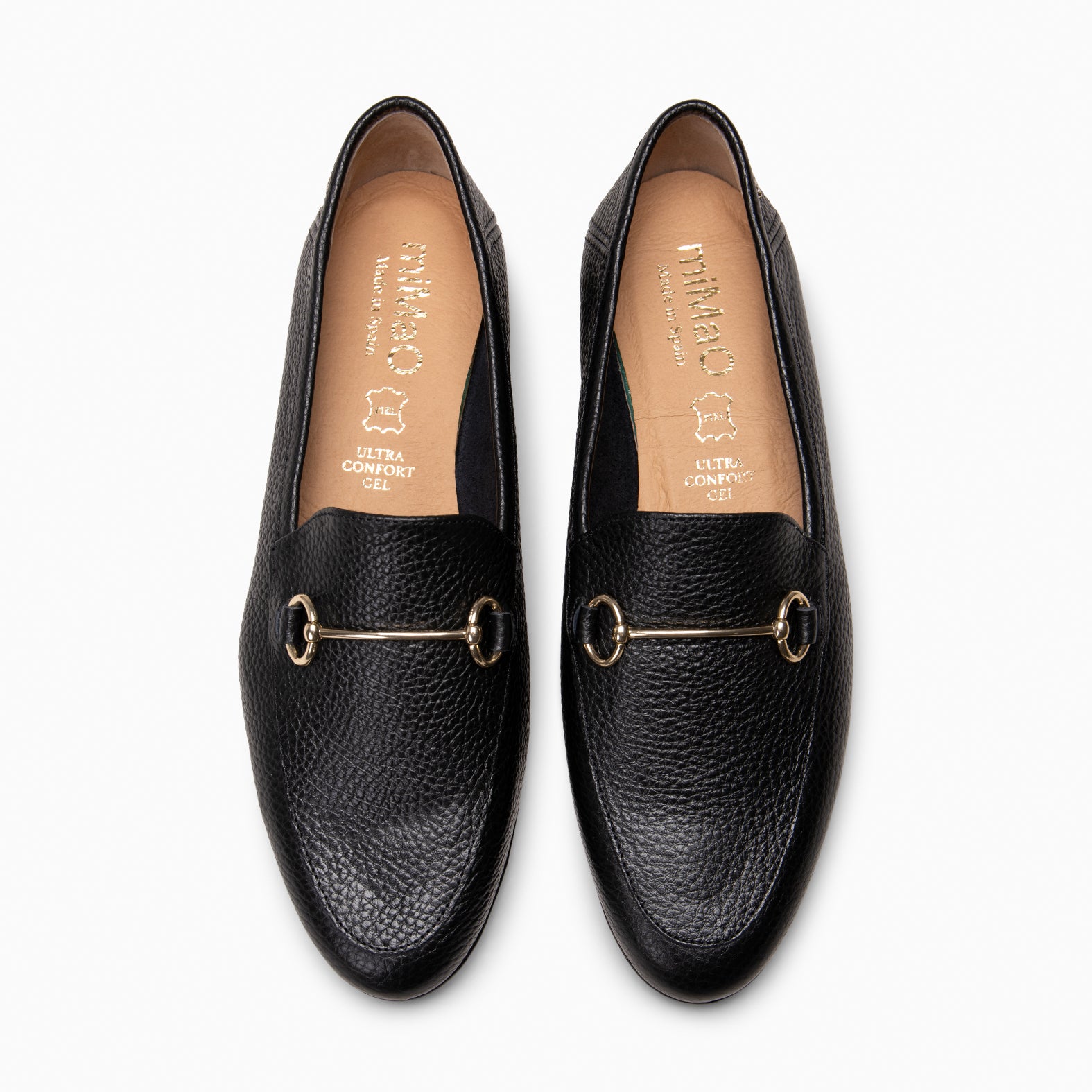 STYLE – Mocasines planos con adorno metalizado NEGRO - miMaO ®