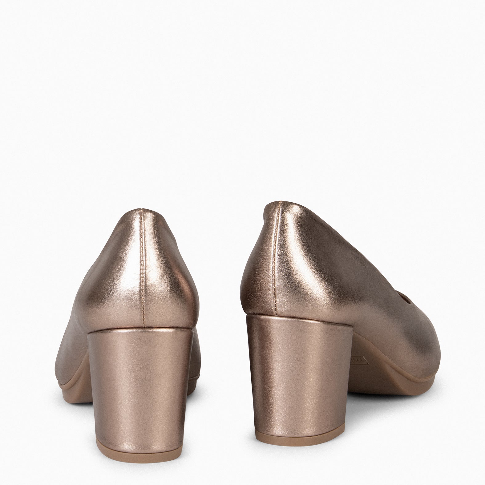 URBAN S SPLASH - Zapatos de piel metalizada PLATINO - miMaO ®