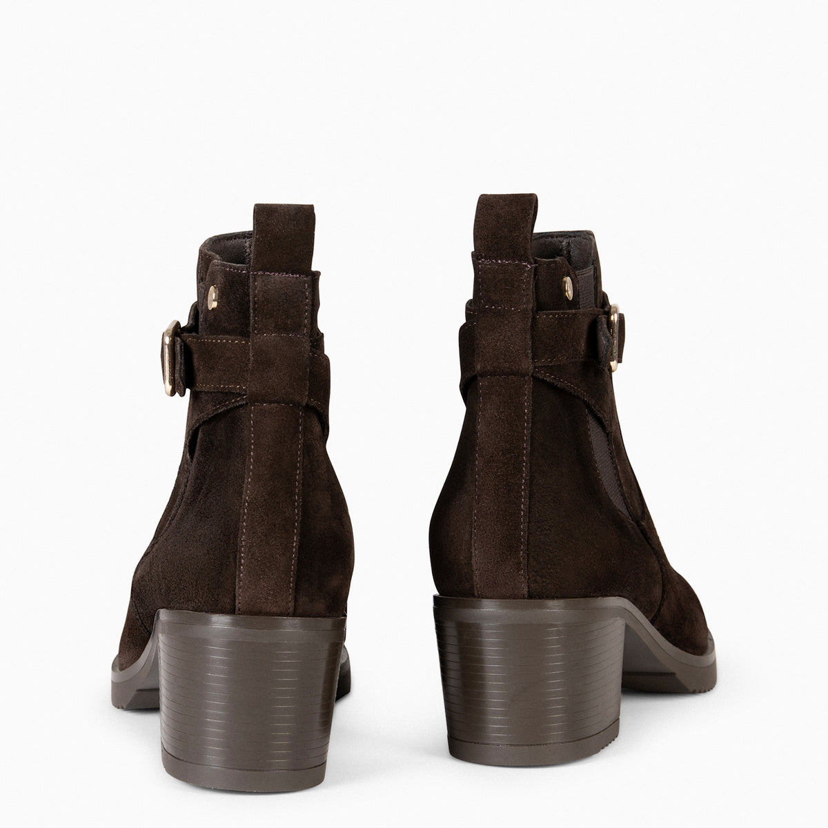LEMY – BOTINES SERRAJE MUJER MARRON