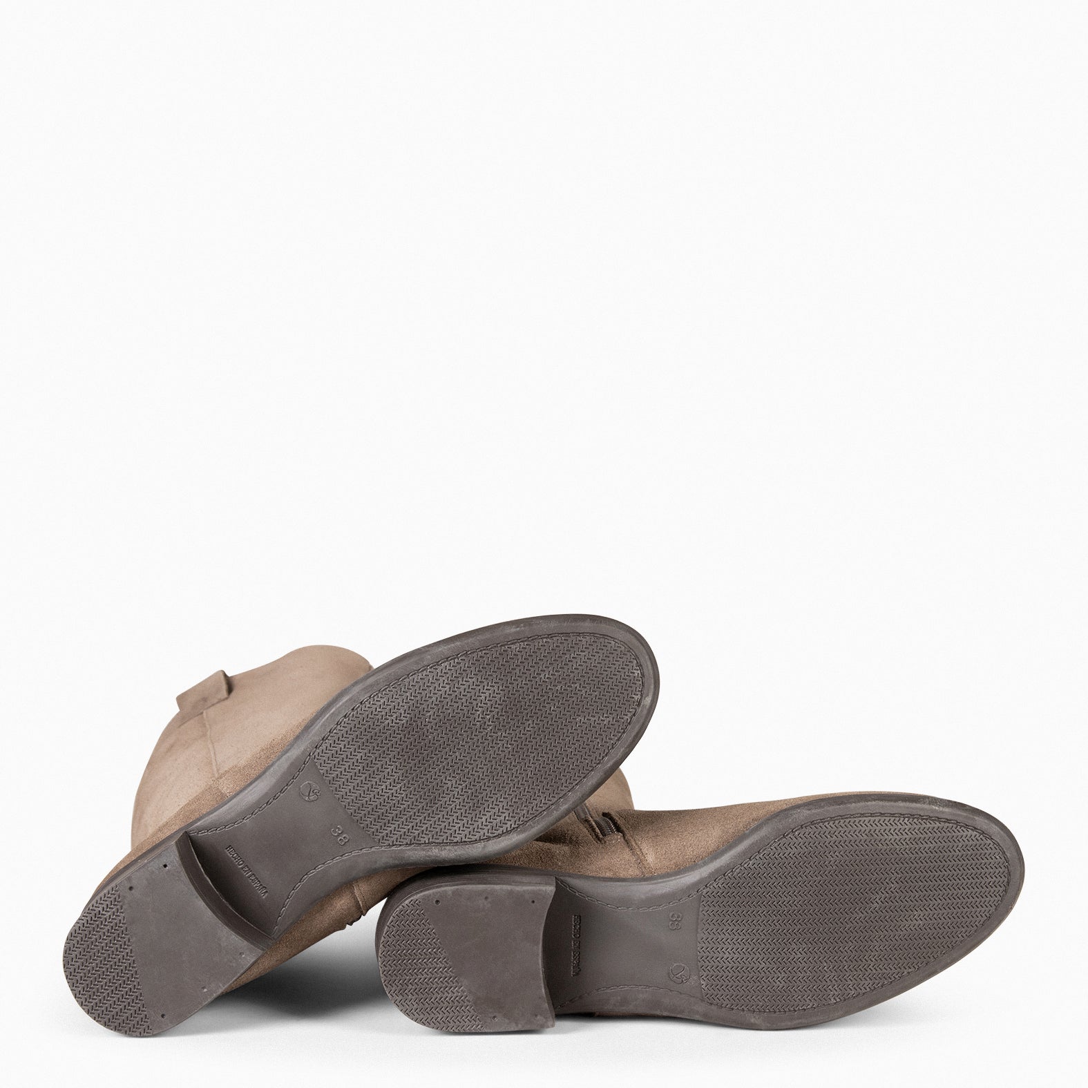 TEXAS - Botas de tacón bajo TAUPE - miMaO ®