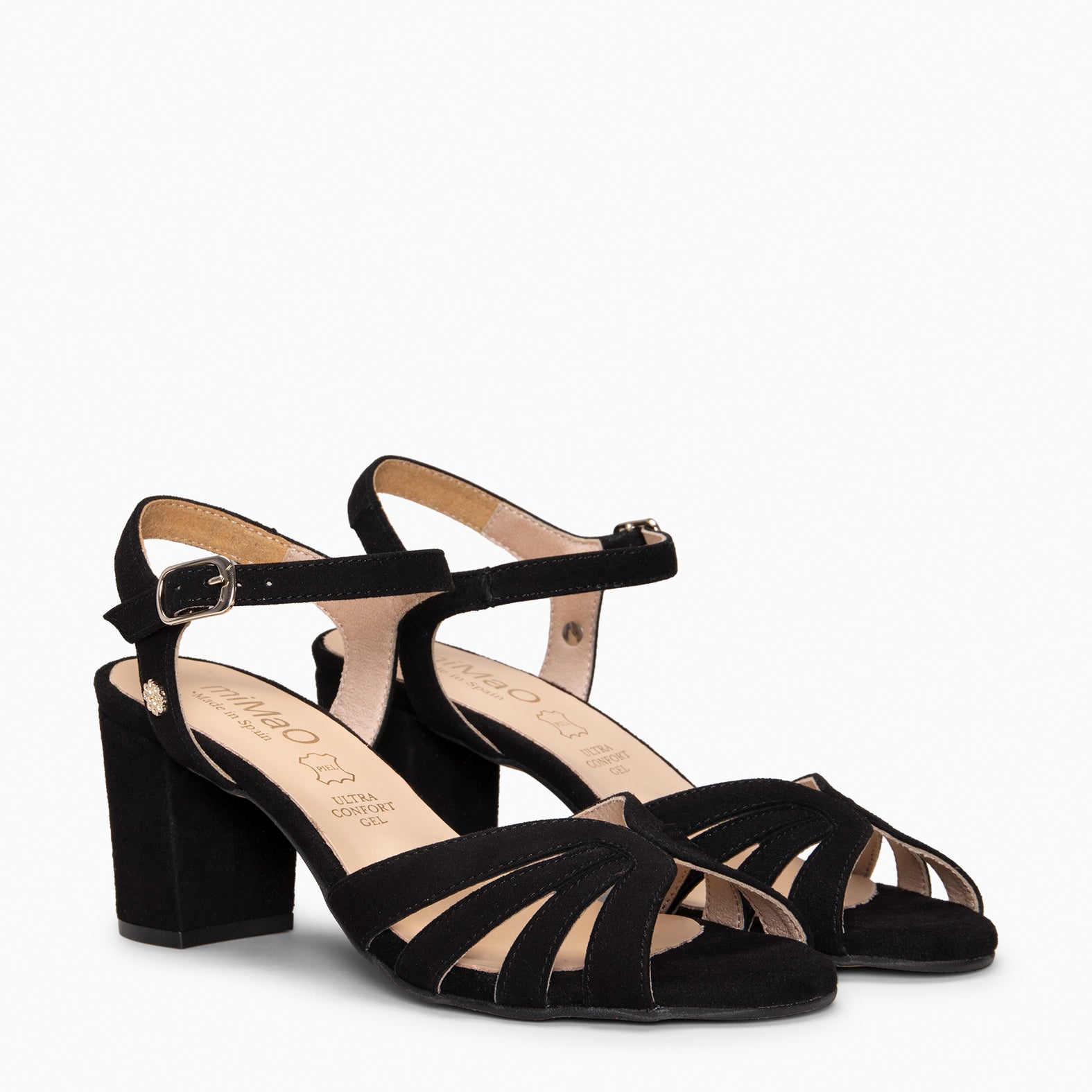 MUSA – Sandalias de Tacón ancho NEGRO - miMaO ®