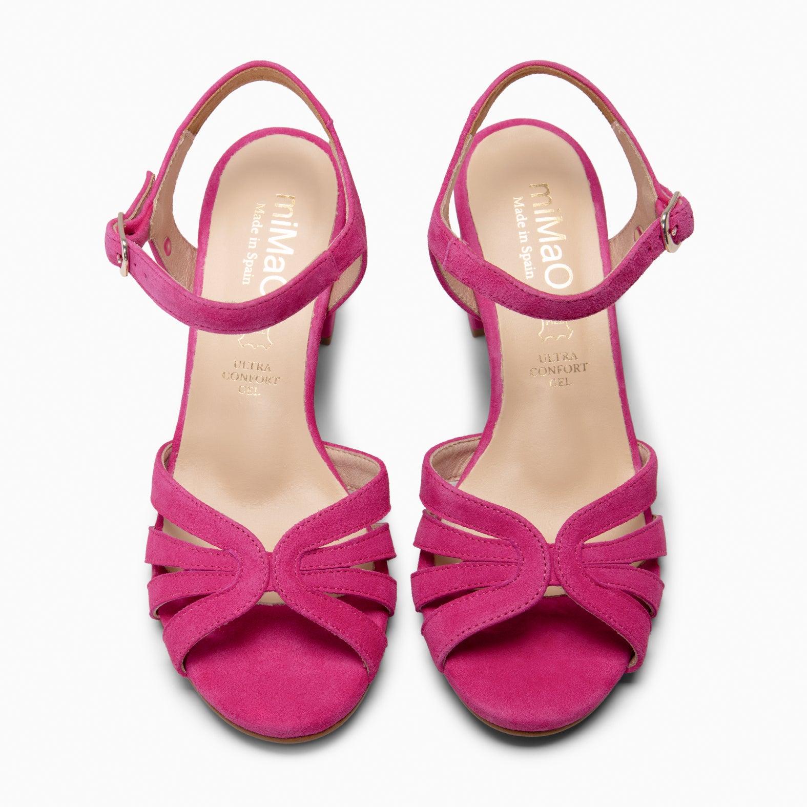 MUSA – Sandalias de Tacón ancho FUCSIA - miMaO ®