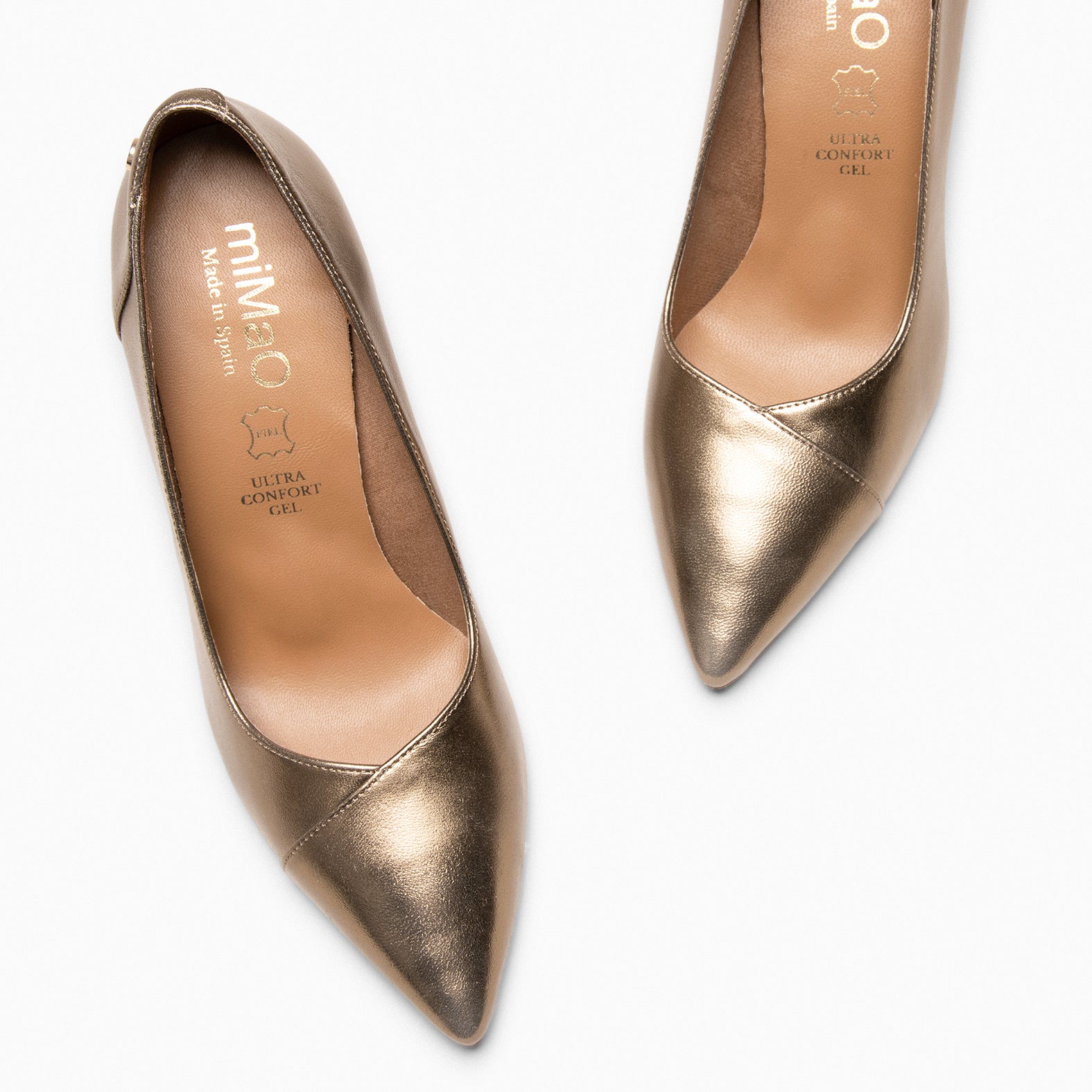 GLAM - Zapatos elegantes de tacón alto ORO - miMaO ®