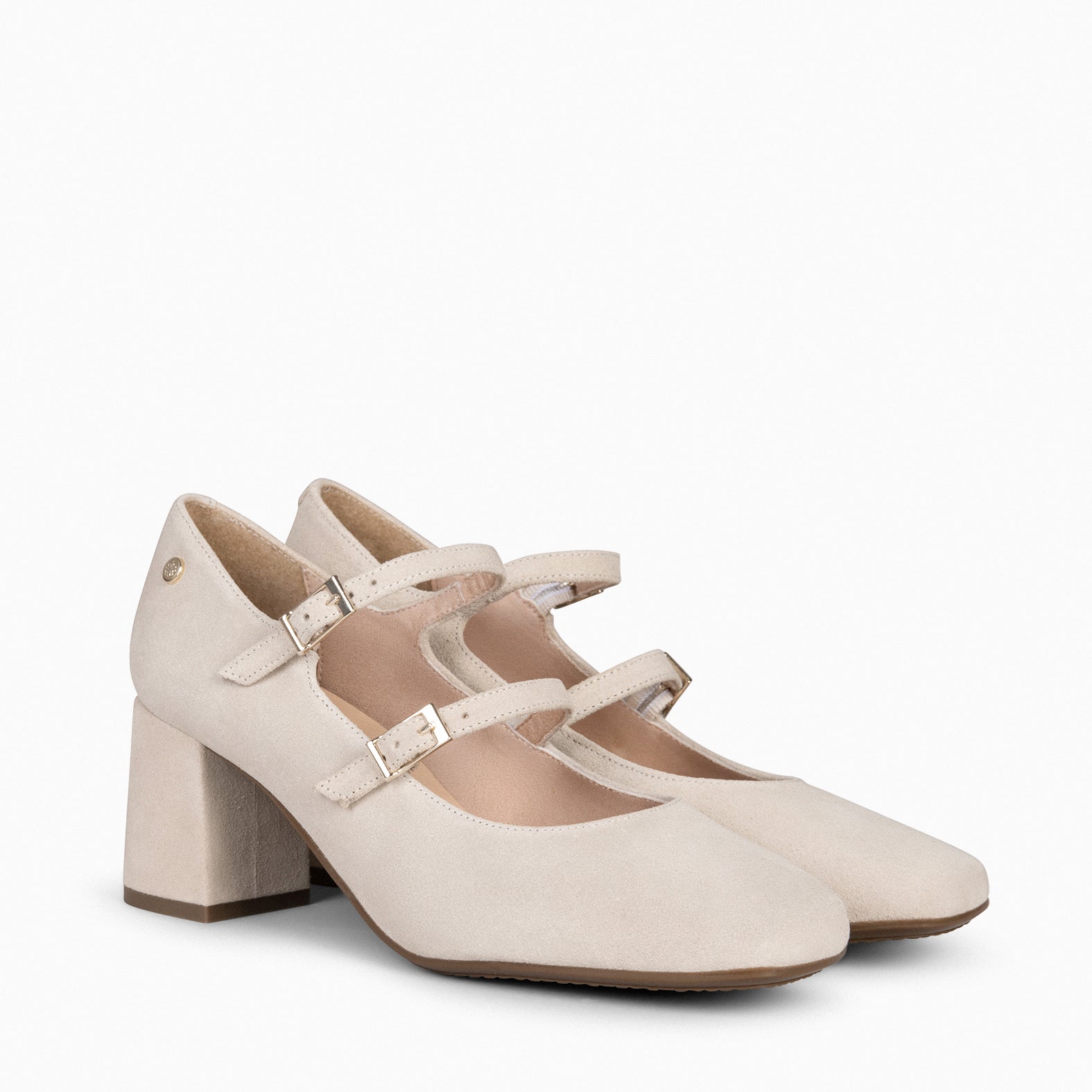 FEBRIS - Zapatos de serraje con pulsera BEIGE - miMaO ®