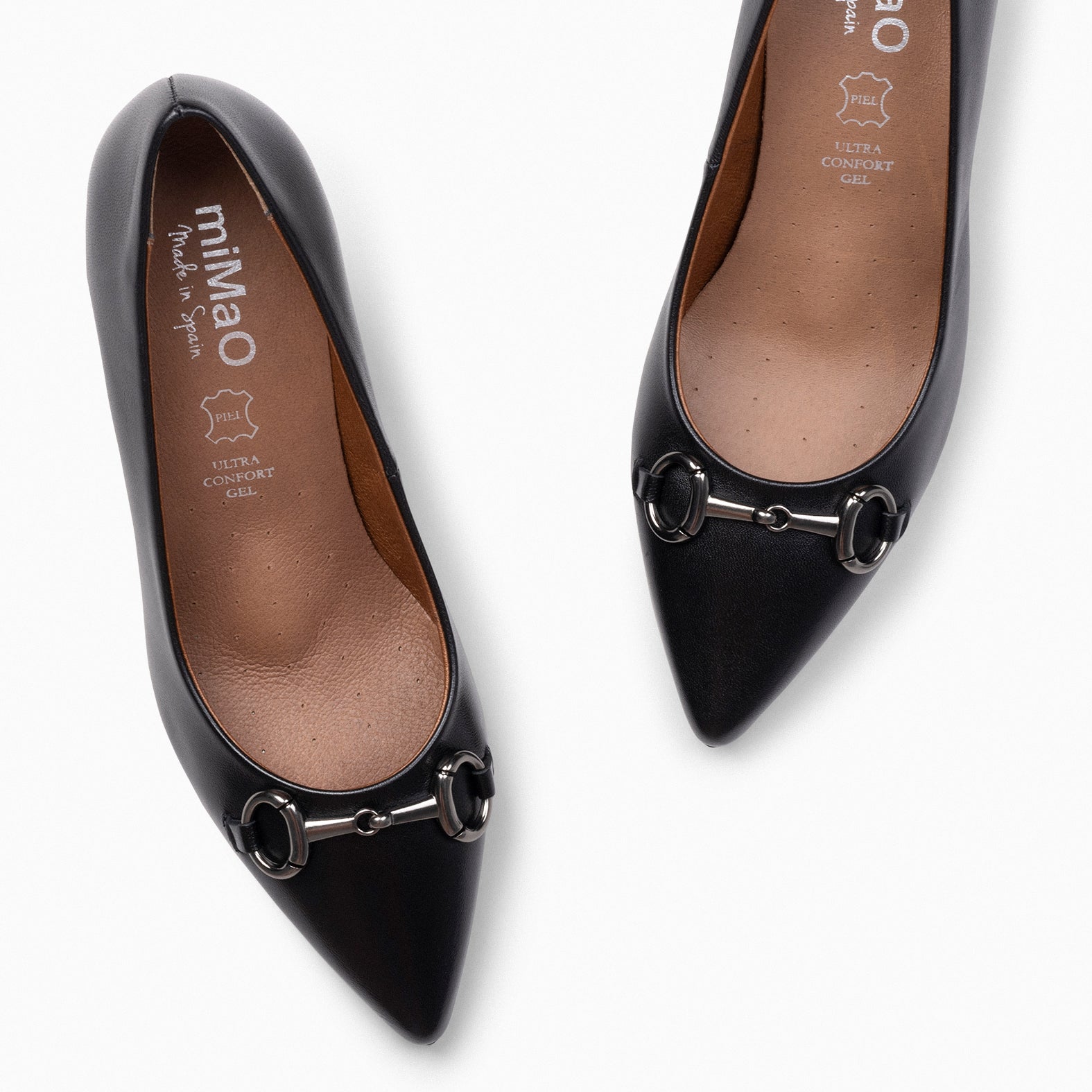 STILETTO ELEGANCE - Chaussures à talon aiguille avec détail métallique NOIR