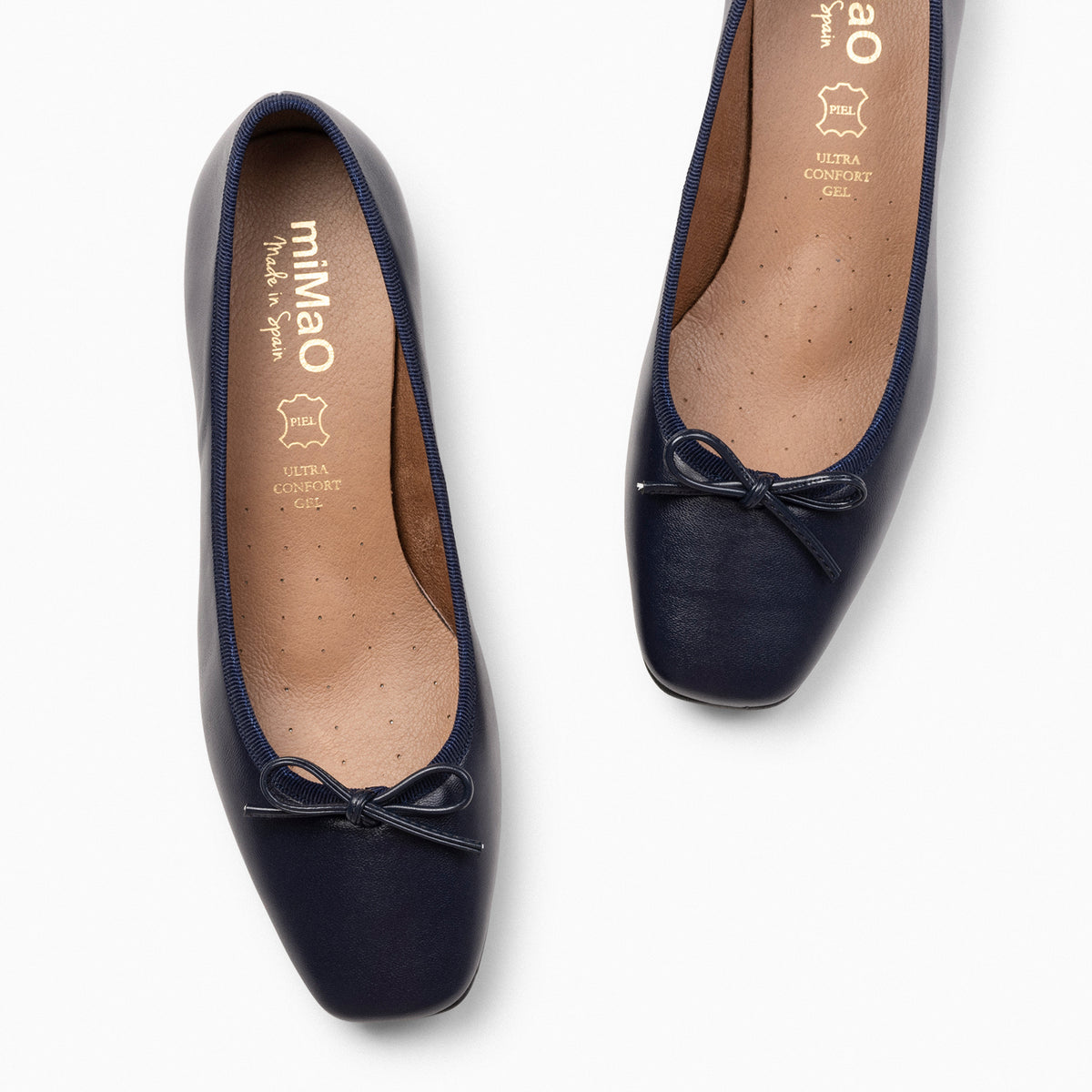 OPERA – NAVY ballerina with heel