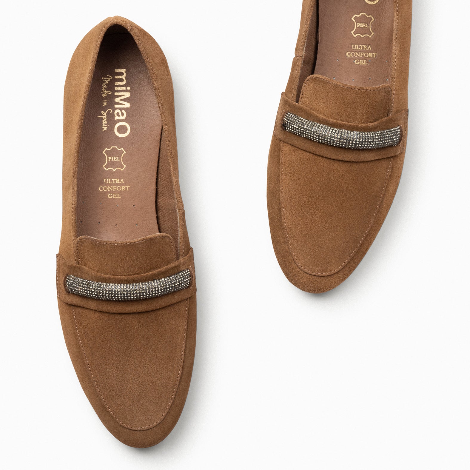 SLIPPERS BRIGHT -  CAMEL moccasins