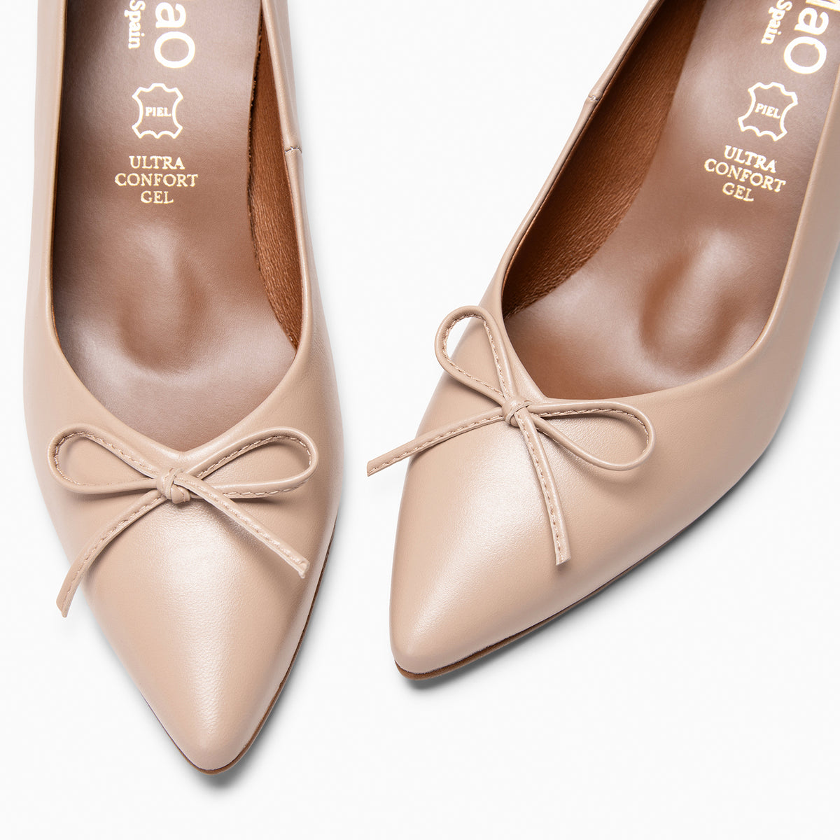 MONI - Sapatos de salão de salto fino com laço TAUPE