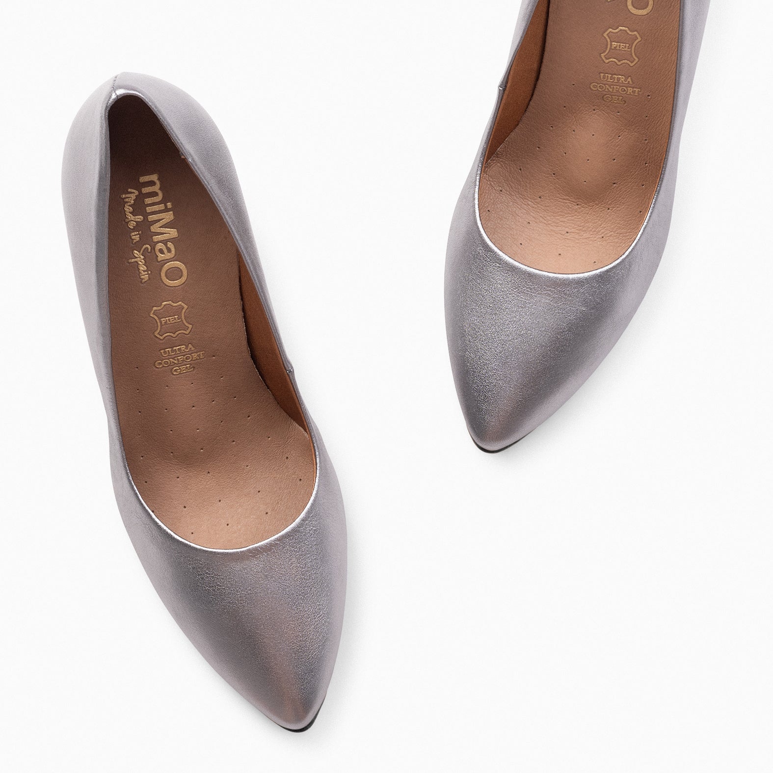 URBAN SPLASH - Zapatos de tacón con piel metalizado en PLATA