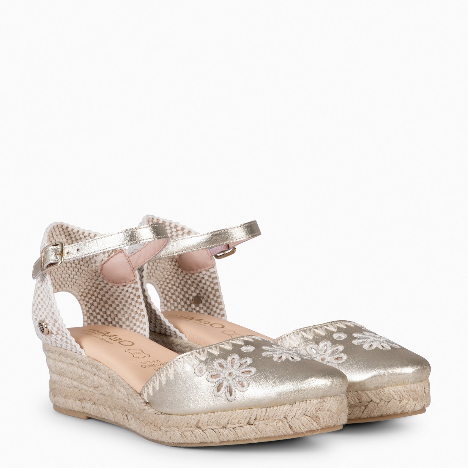 CASARES XS - Cuña bajo de esparto PLATINO - miMaO ®