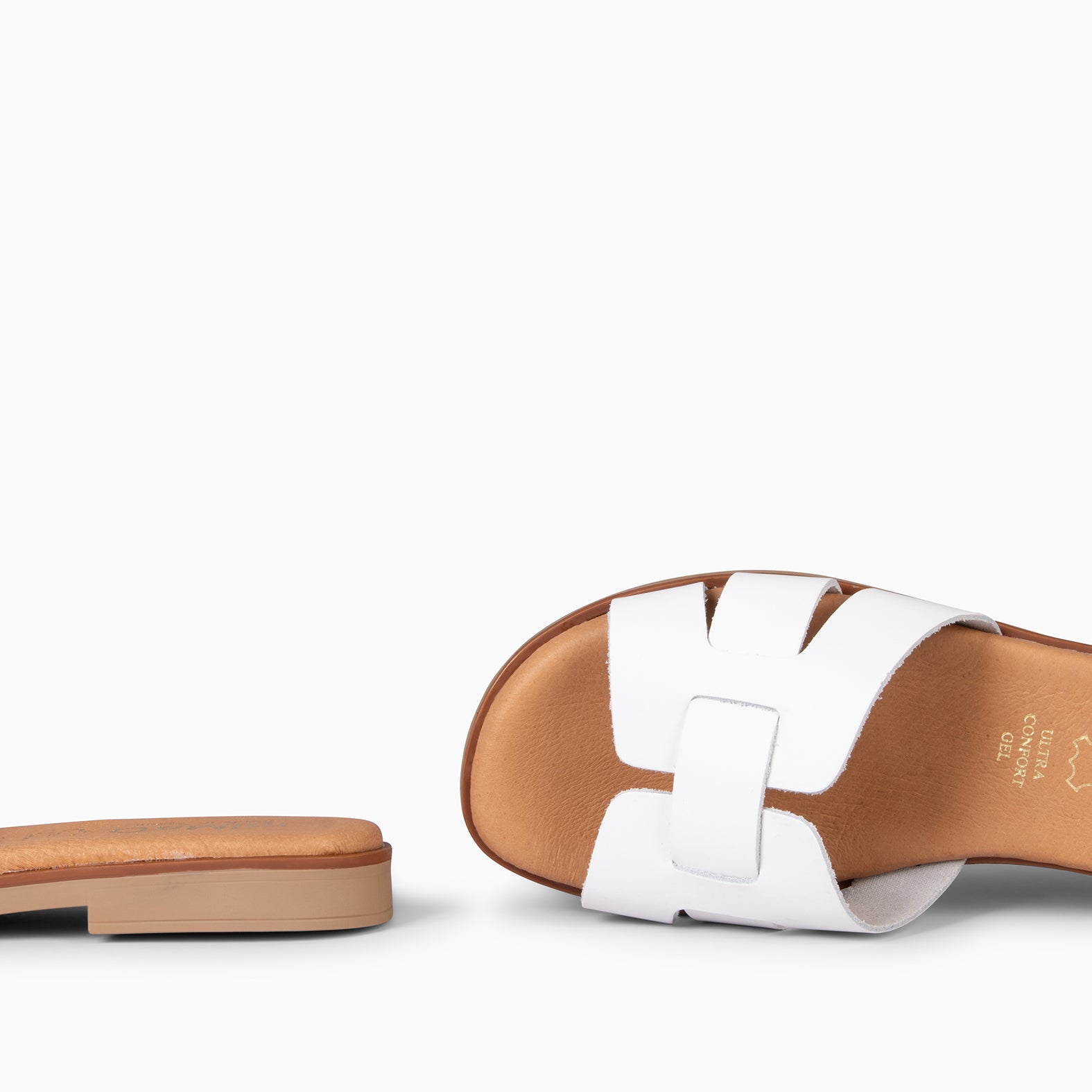 SIWA - Sandalia de piel BLANCO