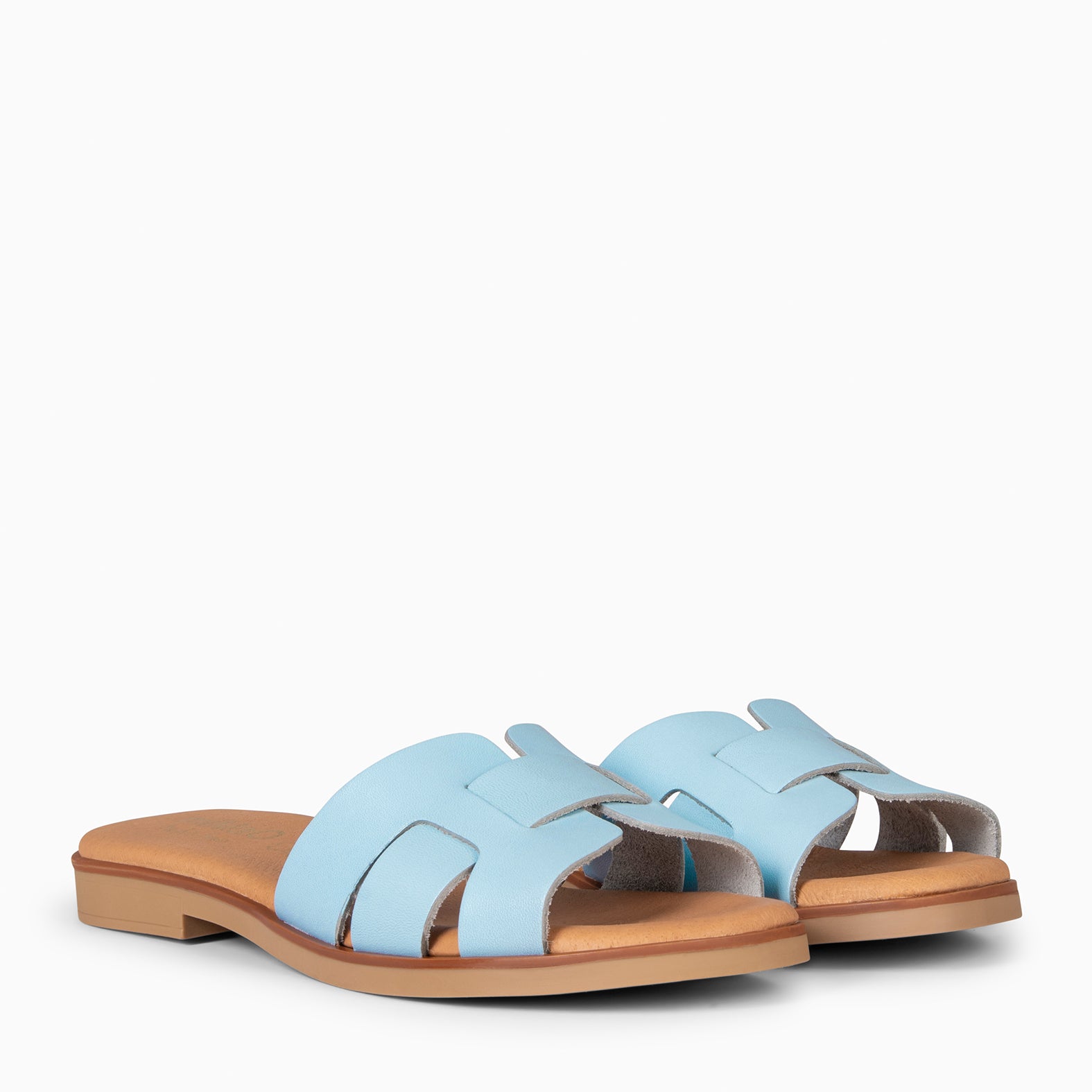 SIWA - Sandalia de piel AZUL - miMaO ®