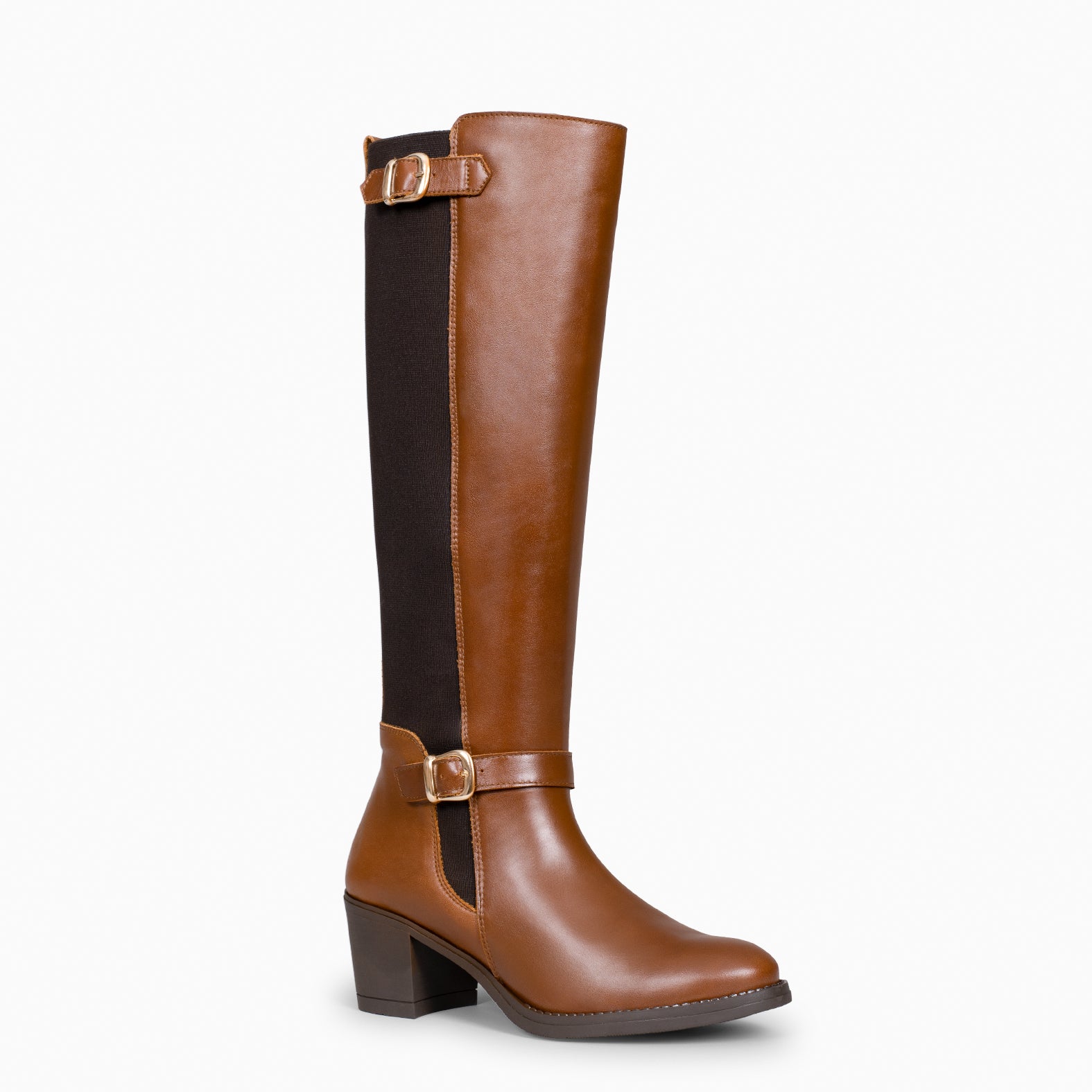 SENA – CAMEL Elegant Boots with elastic shaft 