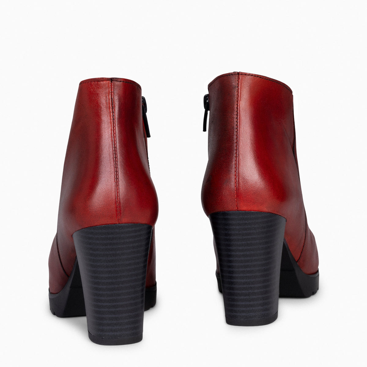 CLASSIC - Botines de Mujer con tacón ROJO