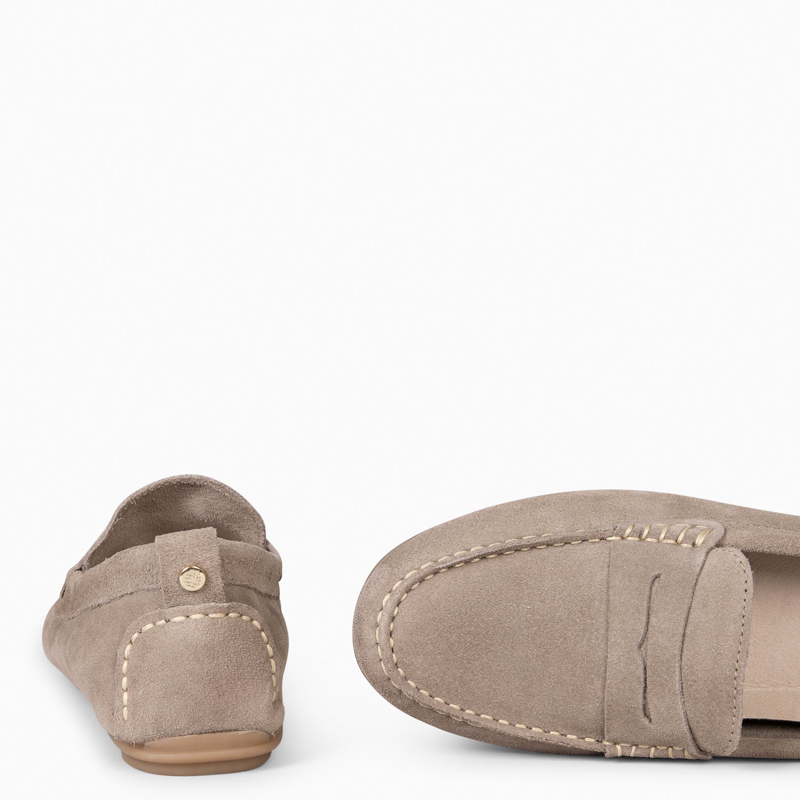 MONTEZ – Mocasín plano con plantilla extraíble GRIS - miMaO ®