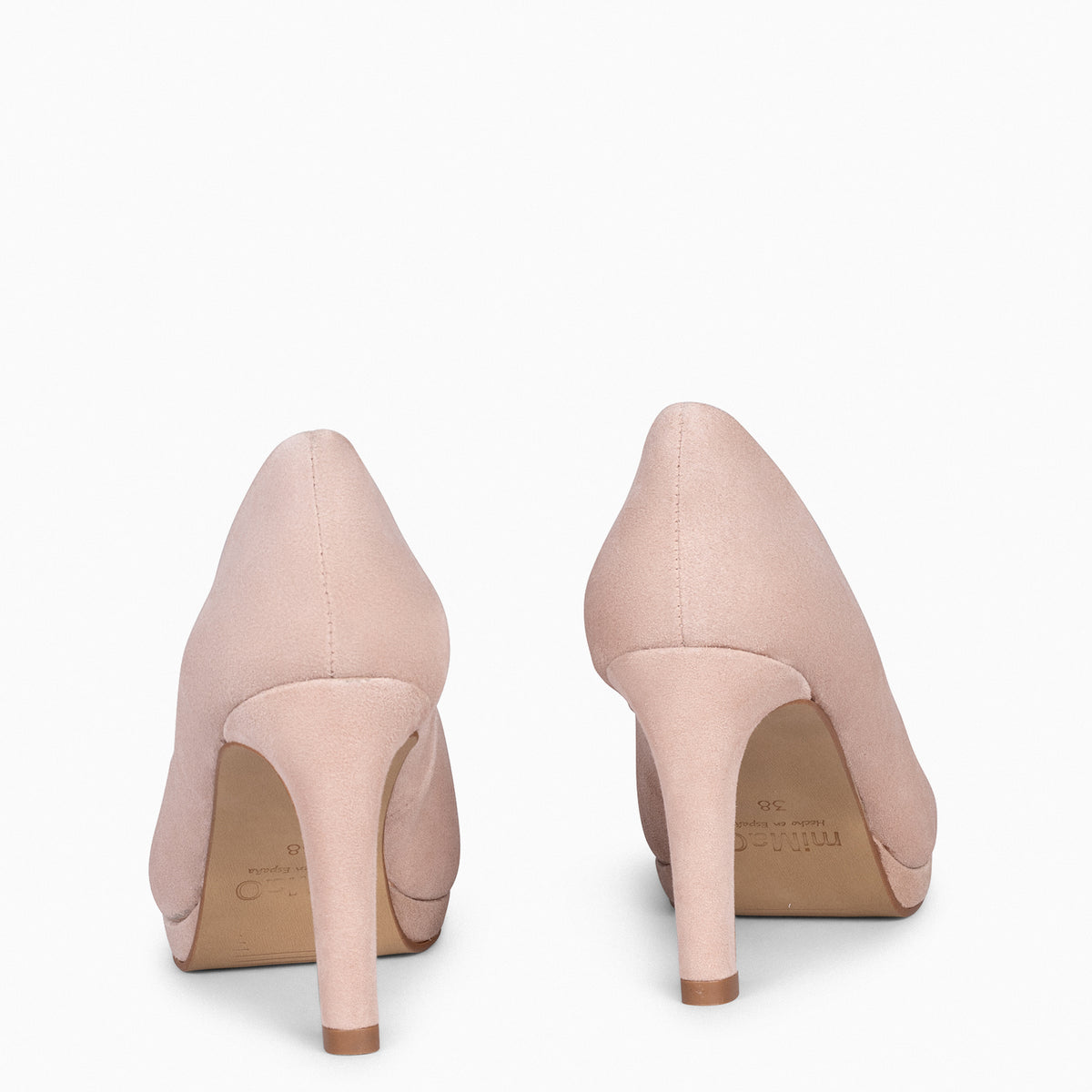 PLATAFORMA - Zapatos de tacón alto y plataforma NUDE