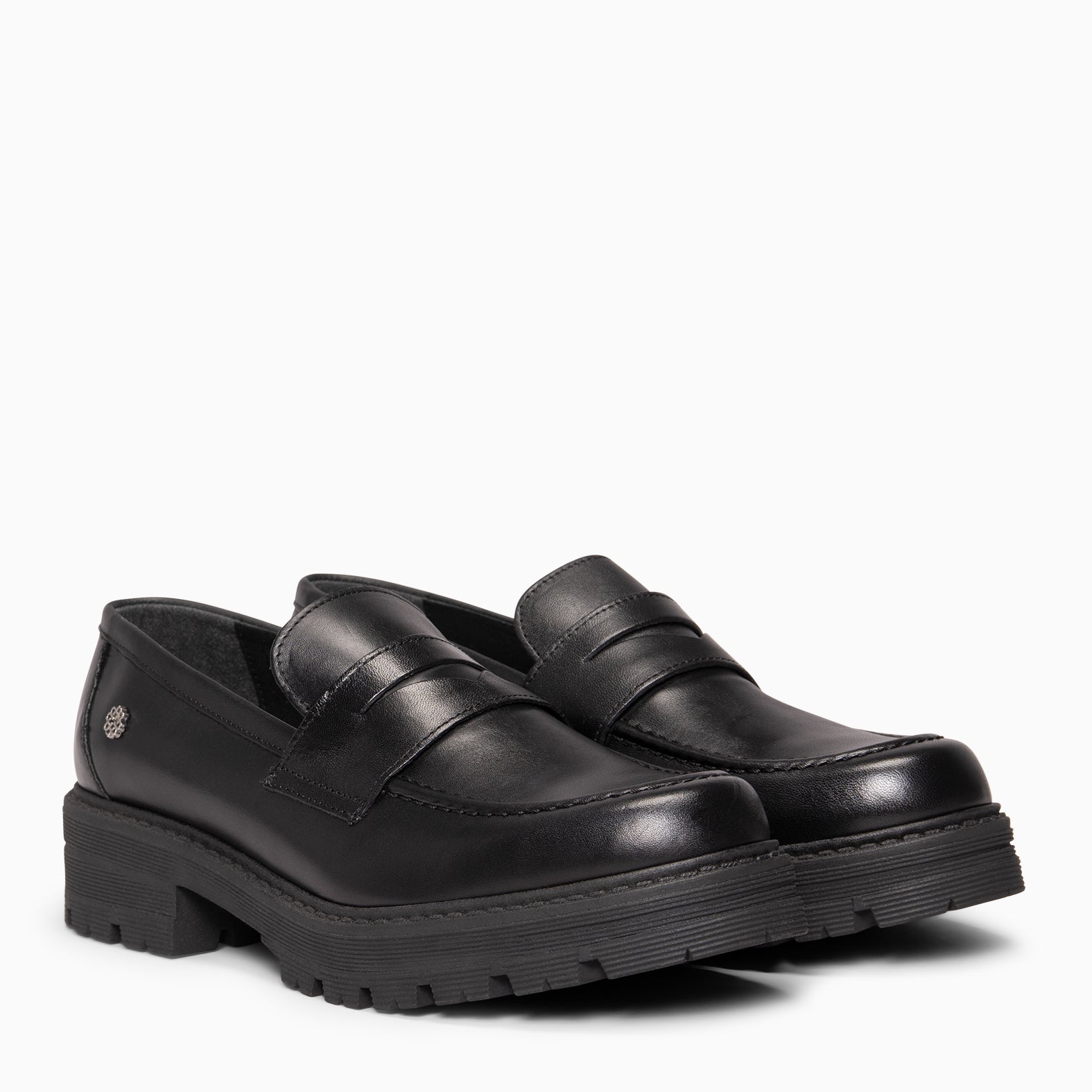 TRAVIS - Mocasin de piel de napa cepillada NEGRO - miMaO ®