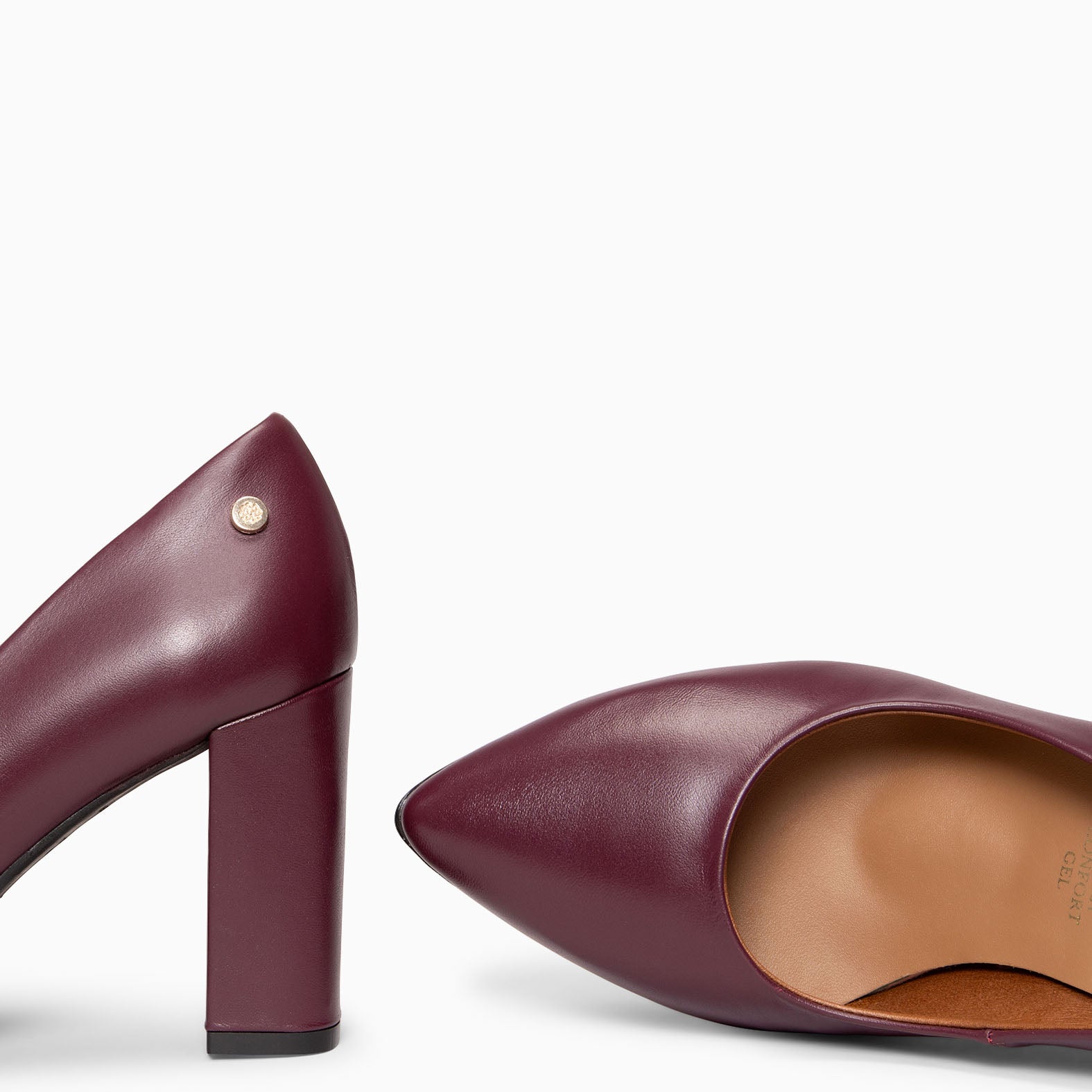 URBAN SALÓN - Zapatos de tacón alto de napa en BURDEOS - miMaO ®