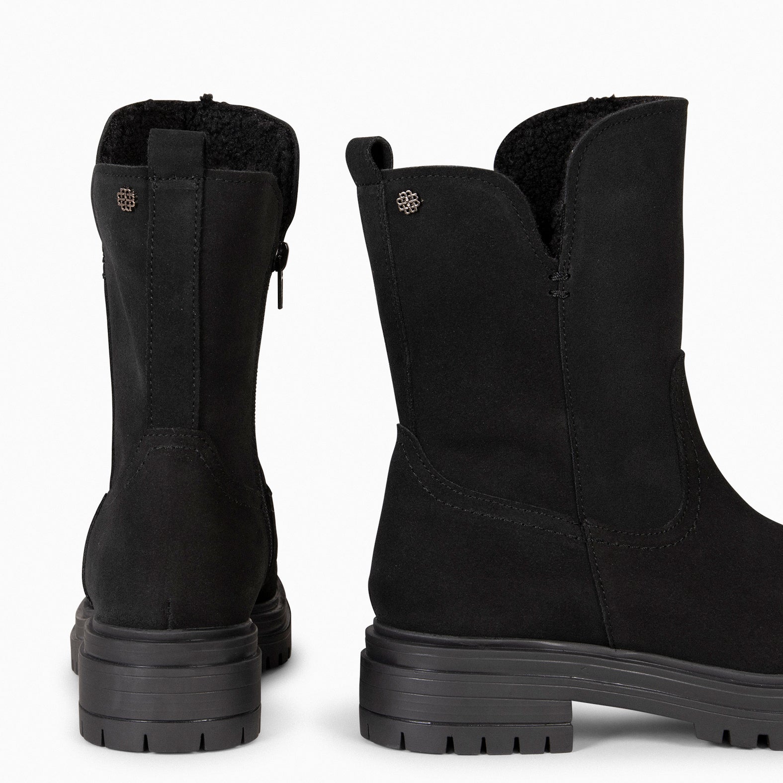 LAPONIA – Bottines Fourrées NOIR pour femme  