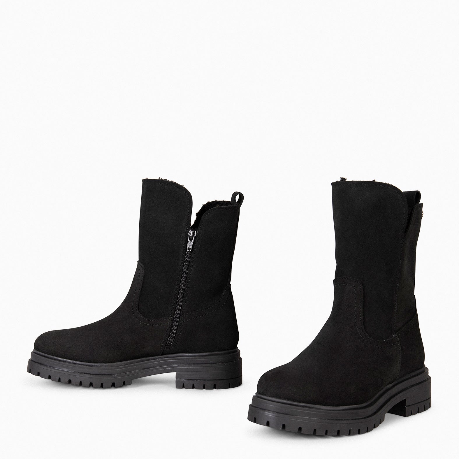 LAPONIA – Bottines Fourrées NOIR pour femme  