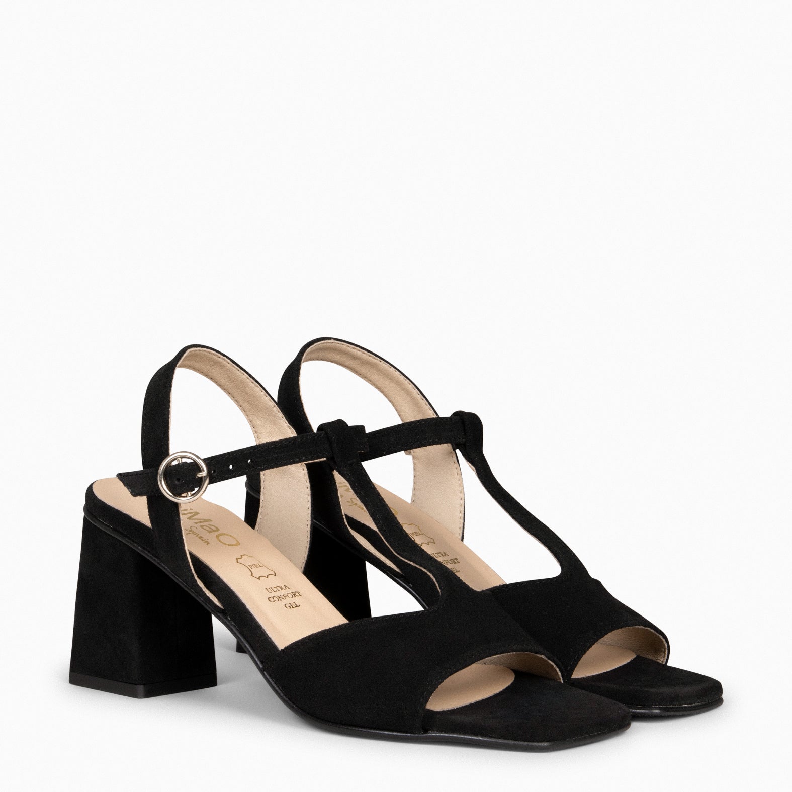 ITAKA - Sandalias de tacón alto NEGRO
