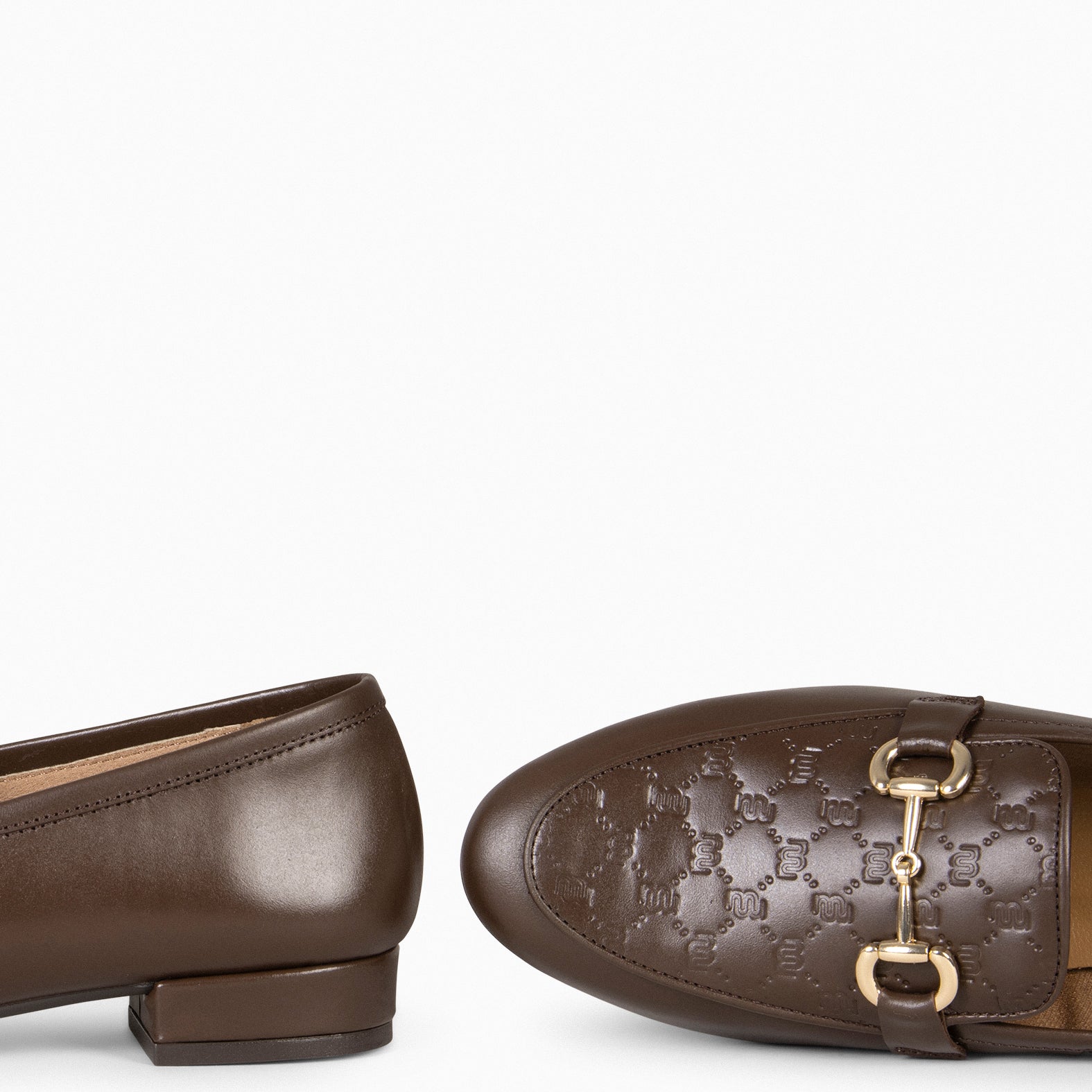 ELOISE - Mocassins en cuir MARRON