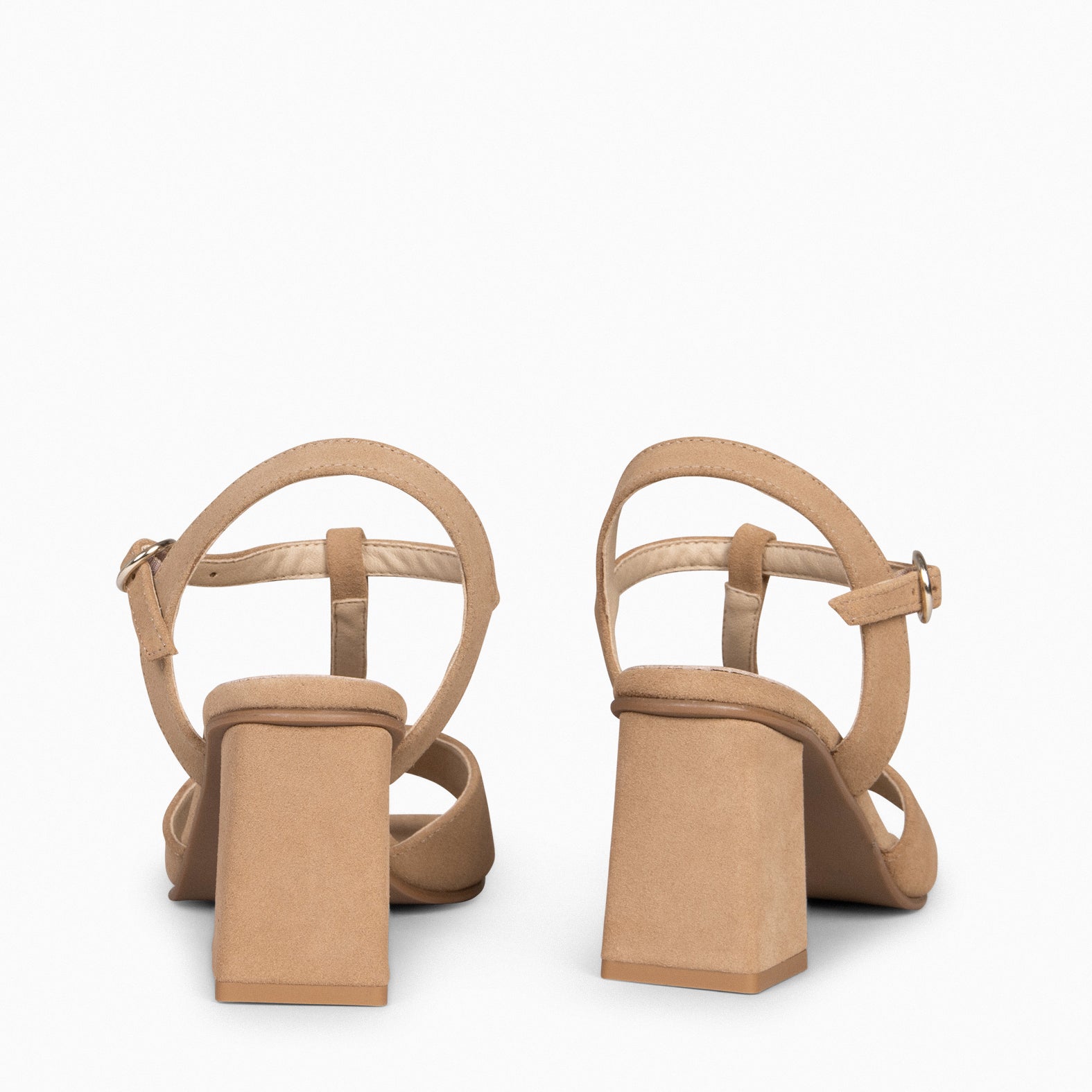 ITAKA - Sandalias de tacón alto BEIGE