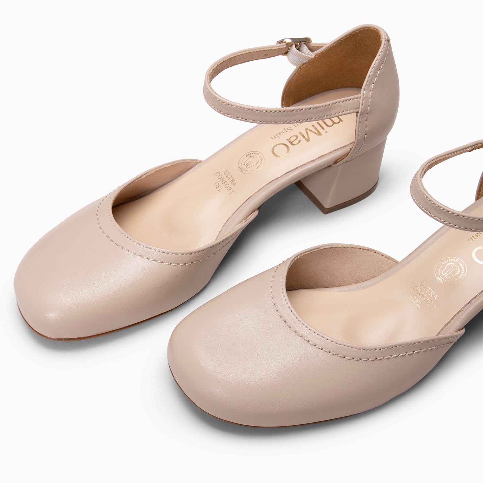 RIO - Zapatos de tacón baresoft BEIGE - miMaO ®