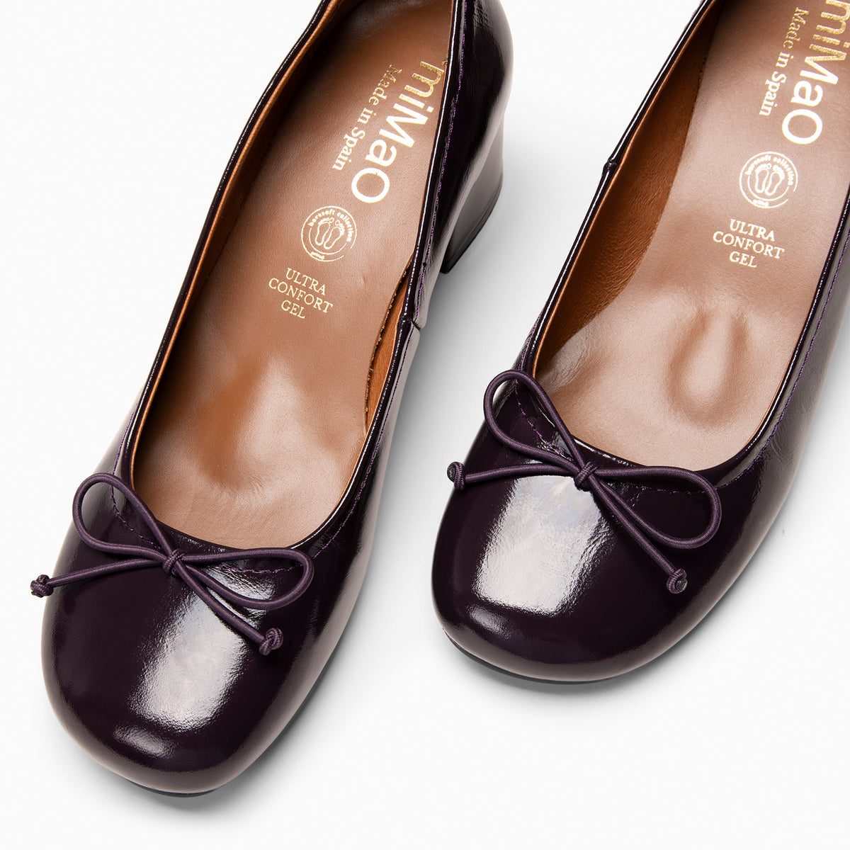 SILVANA - Bailarina Baresoft con tacón  MORADO