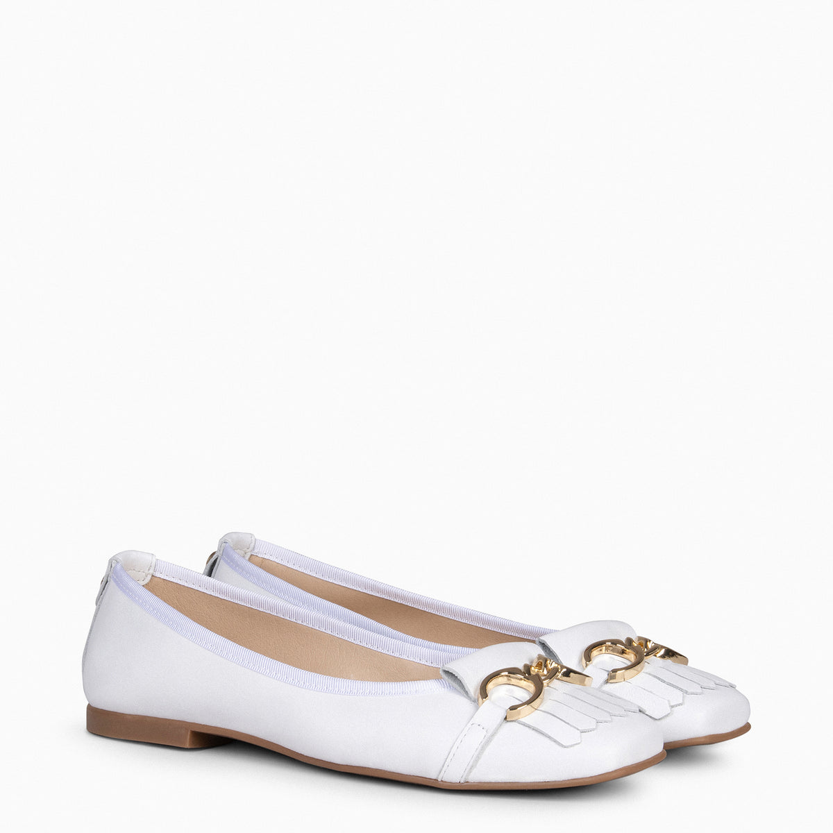 ZOY - Manoletina con puntera cuadrada BLANCO - miMaO ®