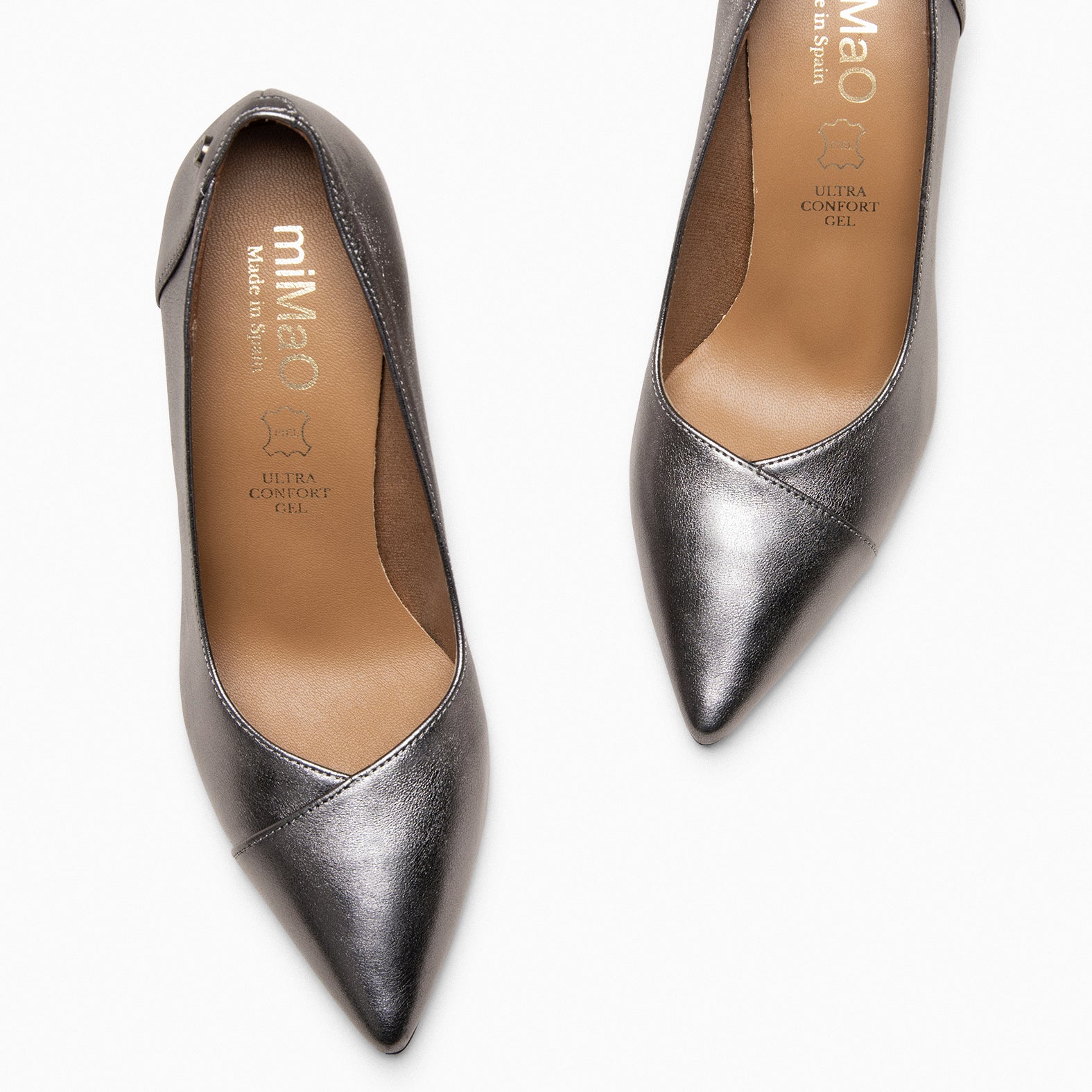 GLAM - Zapatos elegantes de tacón alto PLATA - miMaO ®