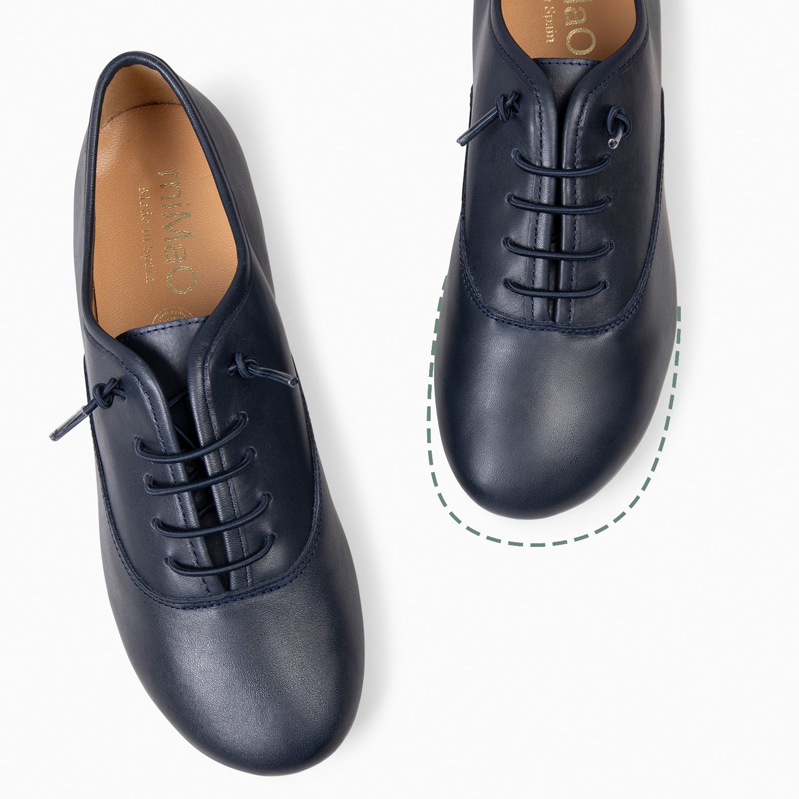 IRIA - Baskets Baresoft à lacets élastiques BLEU MARINE