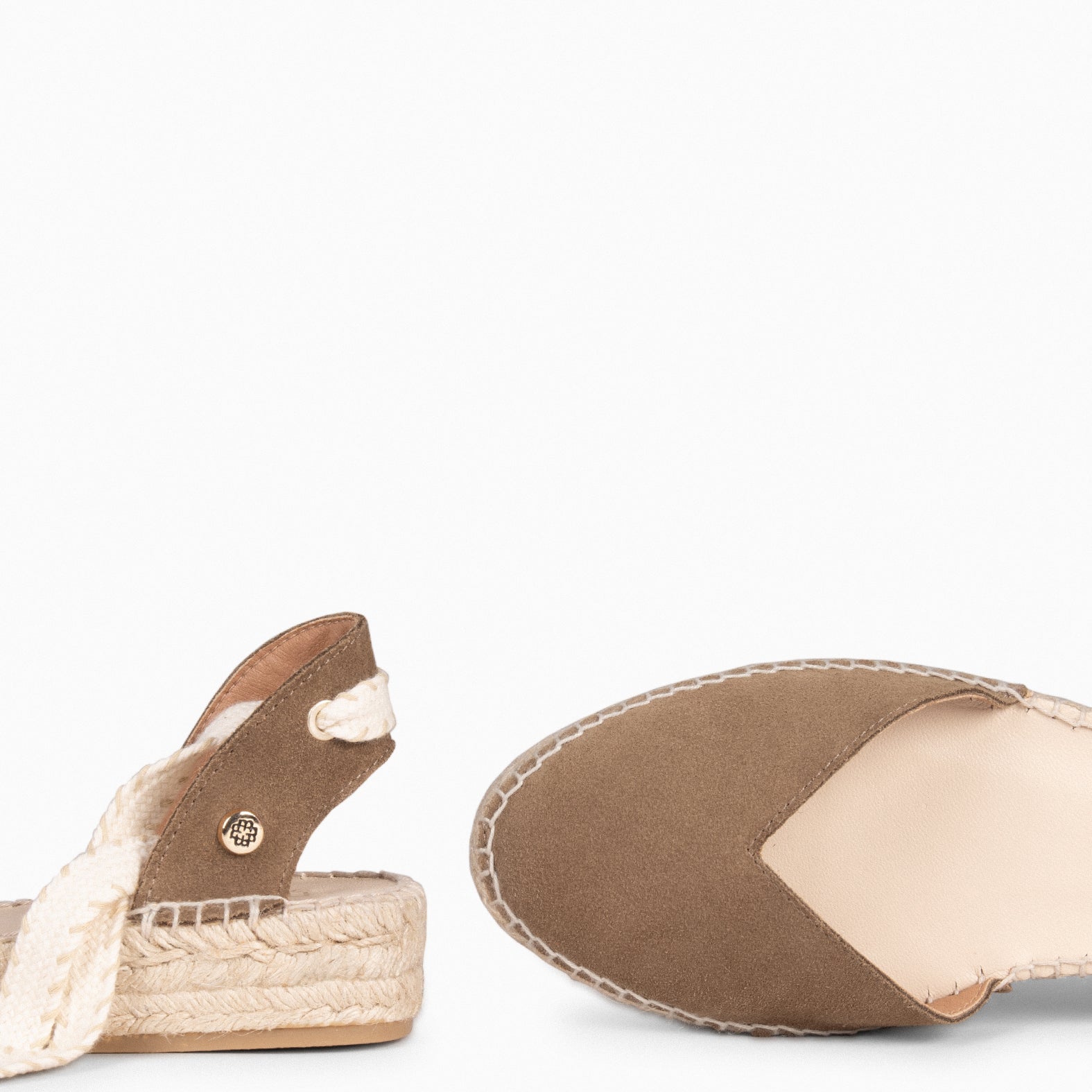 LAGOS - Alpargatas planas TAUPE - miMaO ®