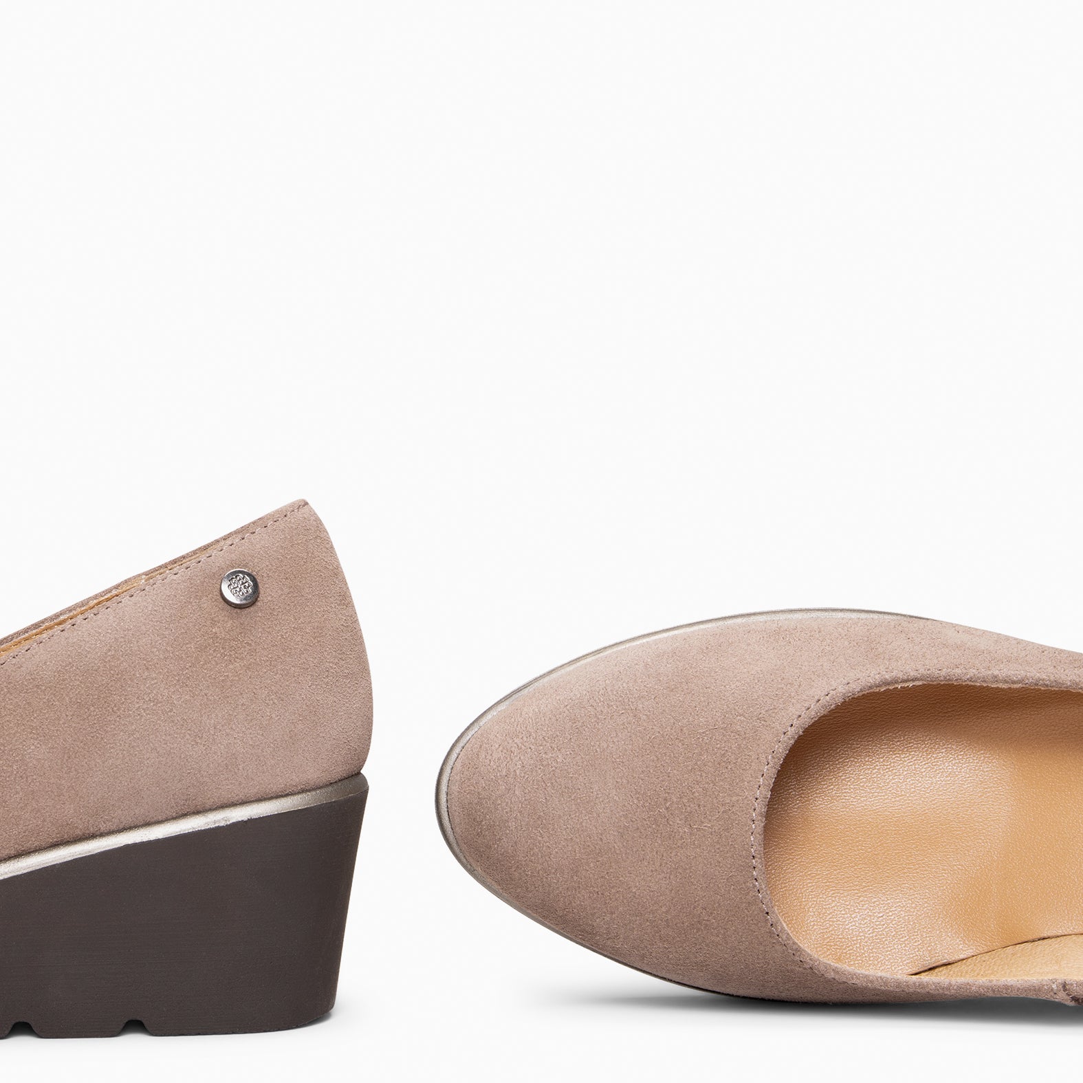 IRIS - Bailarina con cuña TAUPE