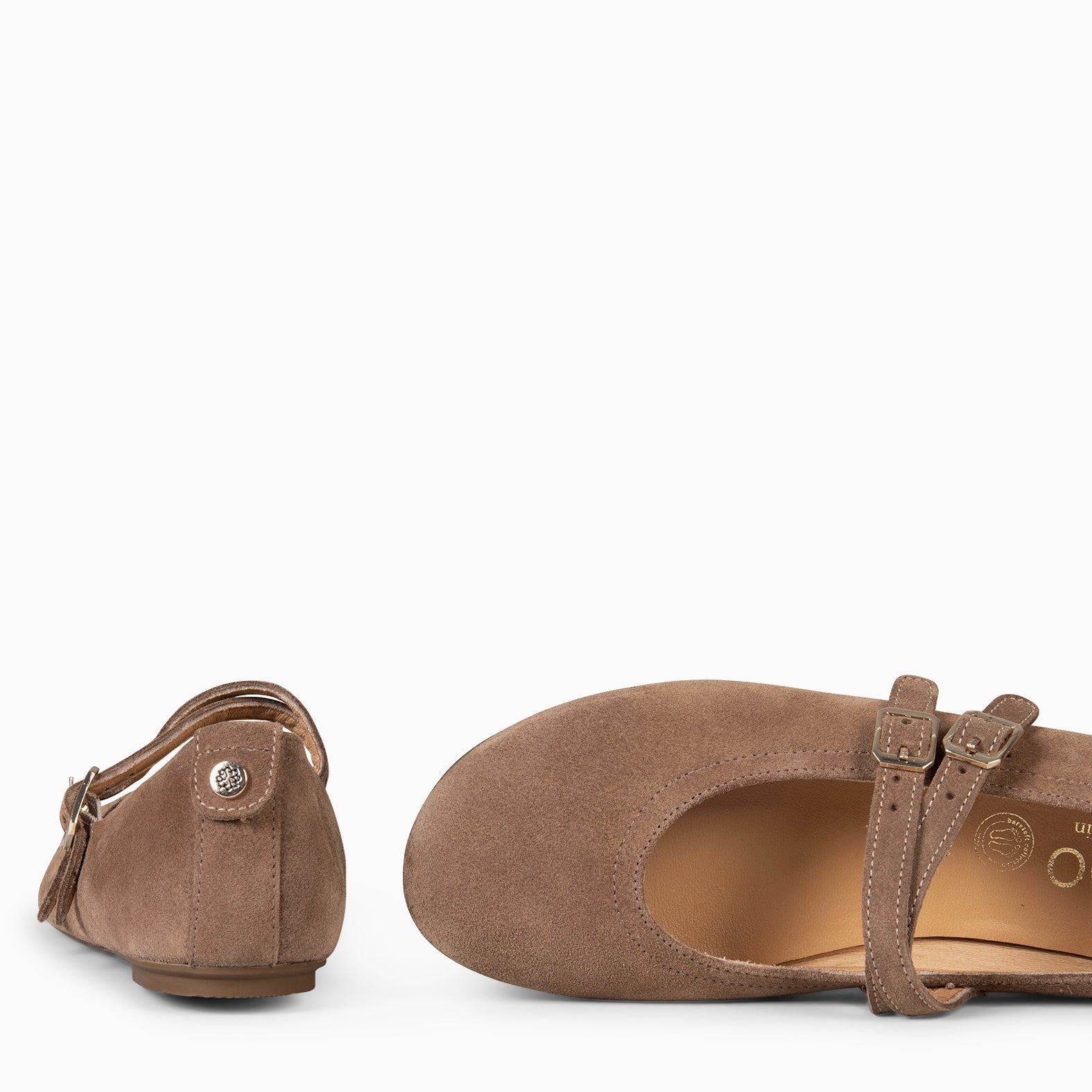 AMAPOLA - BAILARINA PLANA BARESOFT TAUPE - miMaO ®