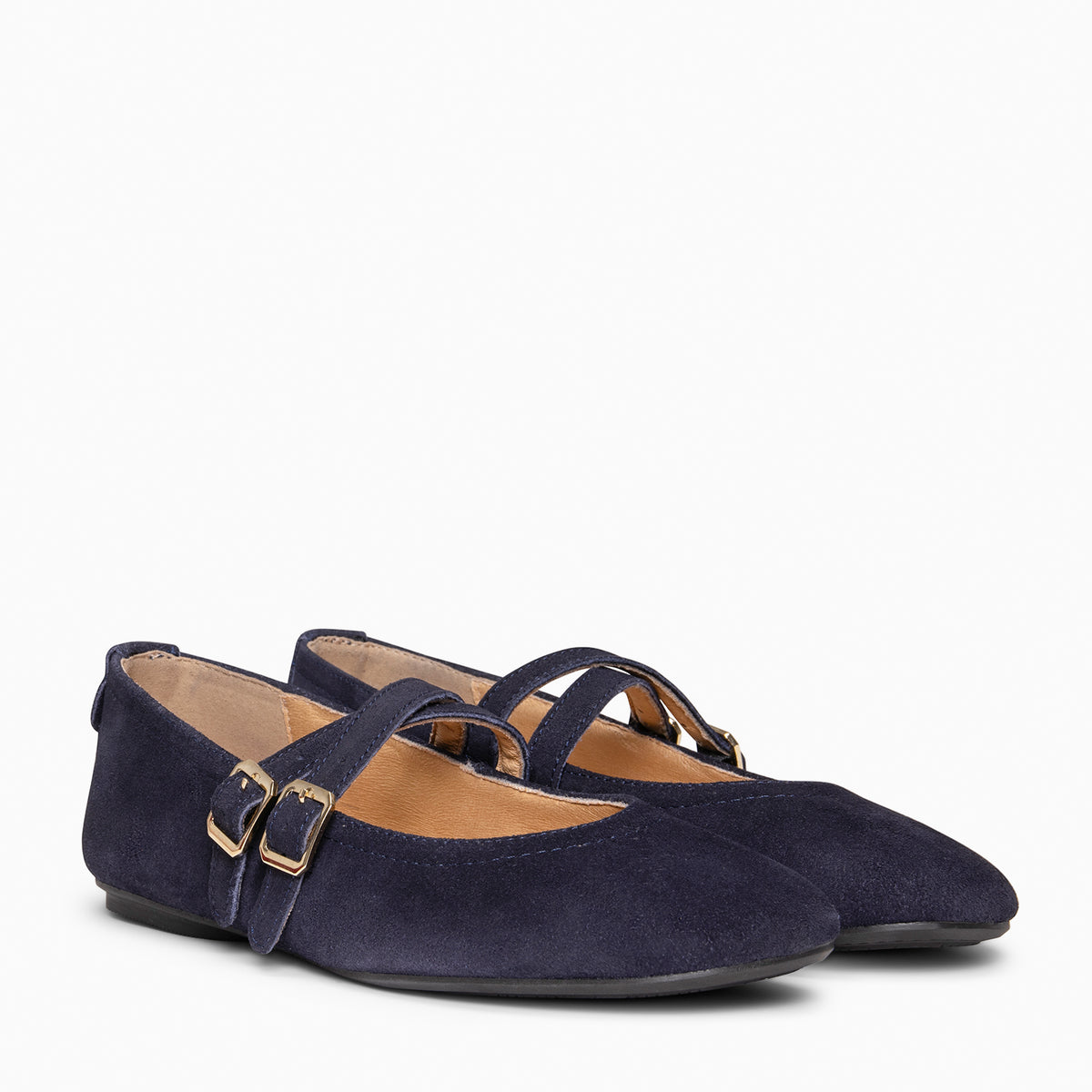 AMAPOLA - NAVY Baresoft flat ballerina 