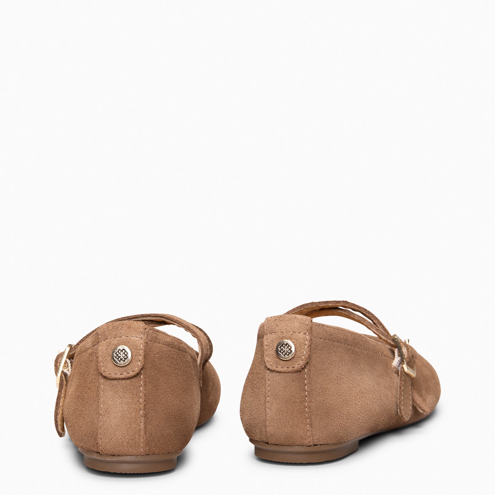 AMAPOLA - Bailarina Plana Baresoft TAUPE