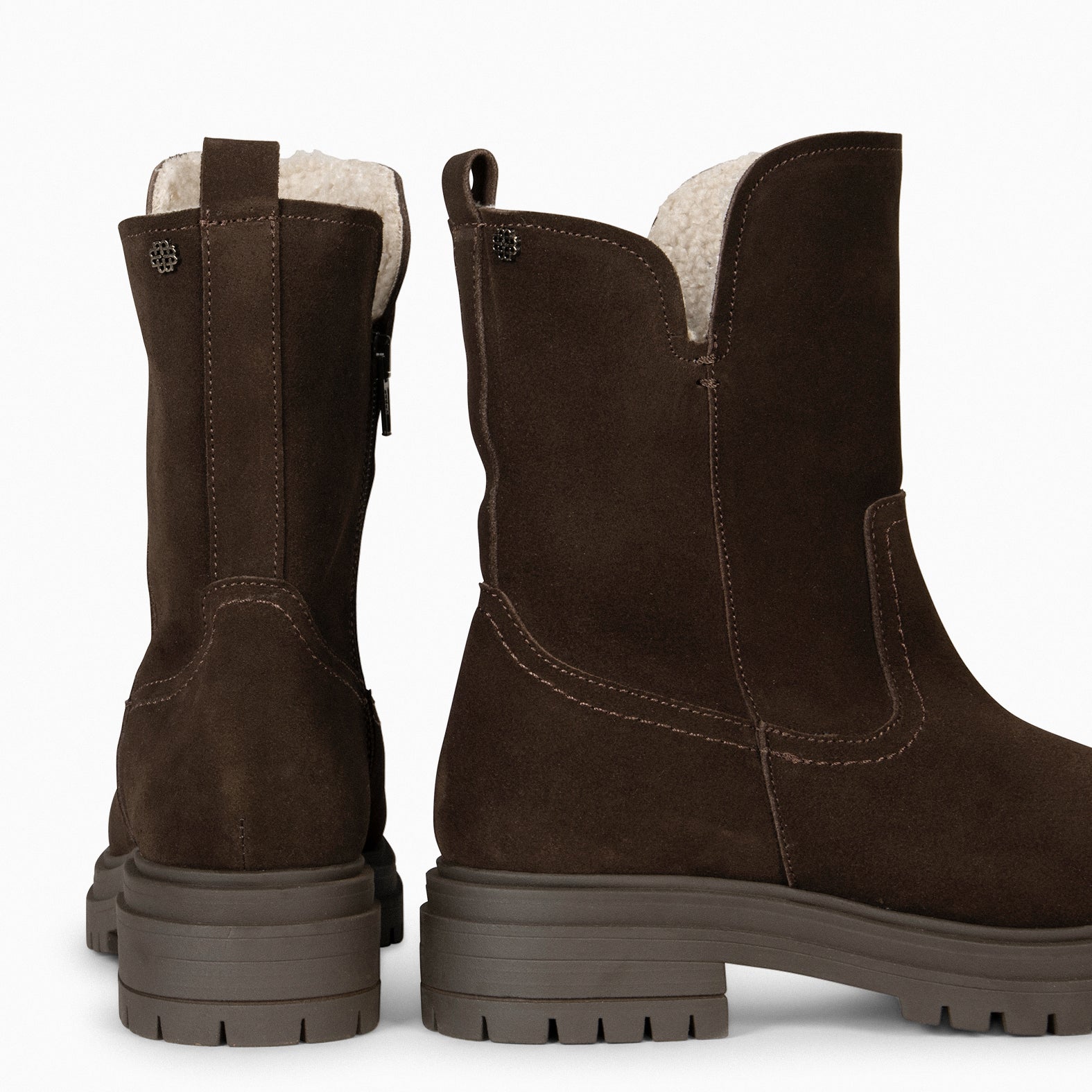 LAPONIA – Bottines Fourrées MARRON pour femme  