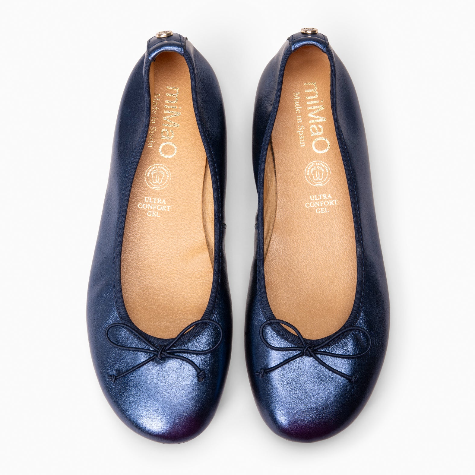 CAMPANILLA - Bailarinas baresoft con lazo MARINO