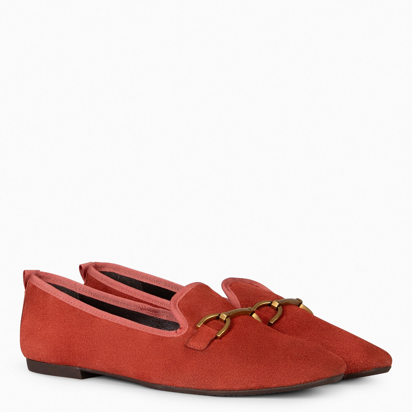 SLIPPER – Mocasines tacón bajo TEJA