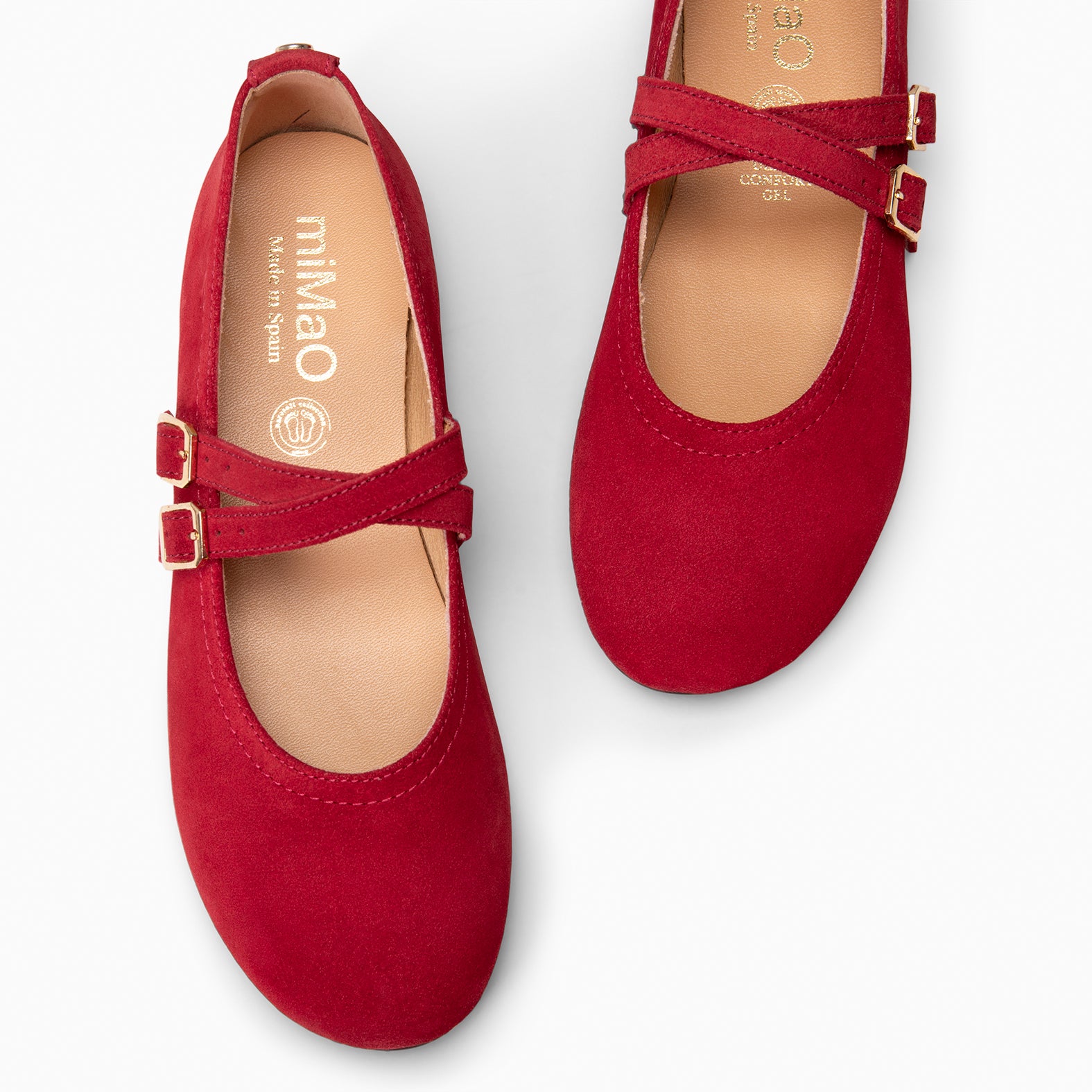 AMAPOLA - Bailarina Plana Baresoft BURDEOS
