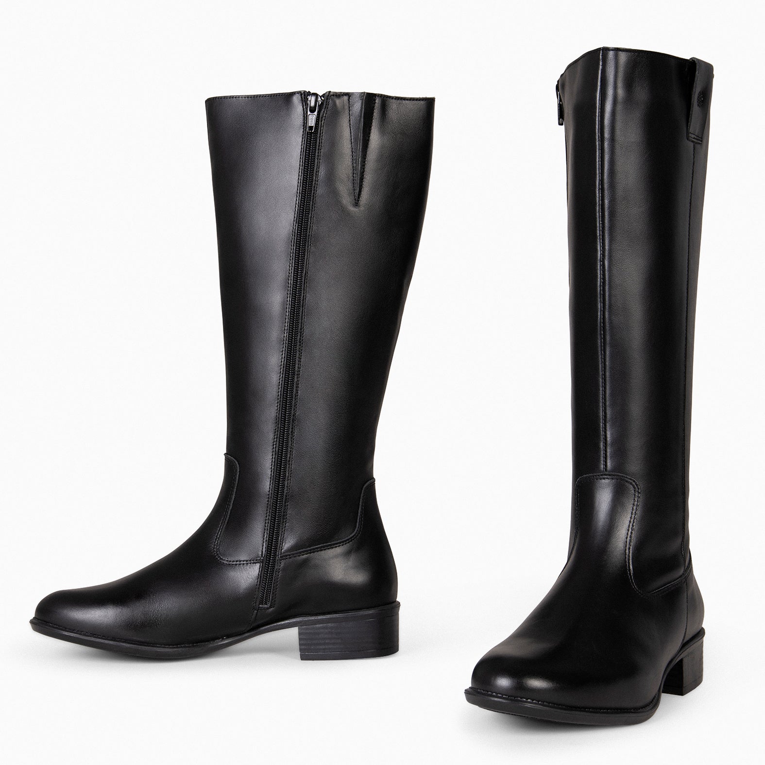 TEXAS - Botas de tacón bajo NEGRO NAPA - miMaO ®